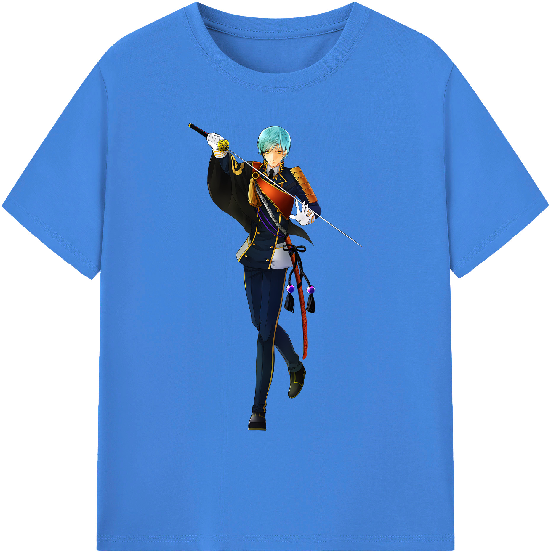 （画像用） 刀剣乱舞 Touken Ranbu 綿100％ メンズ半袖Tシャツ｜肌触りやわらか＆通気性