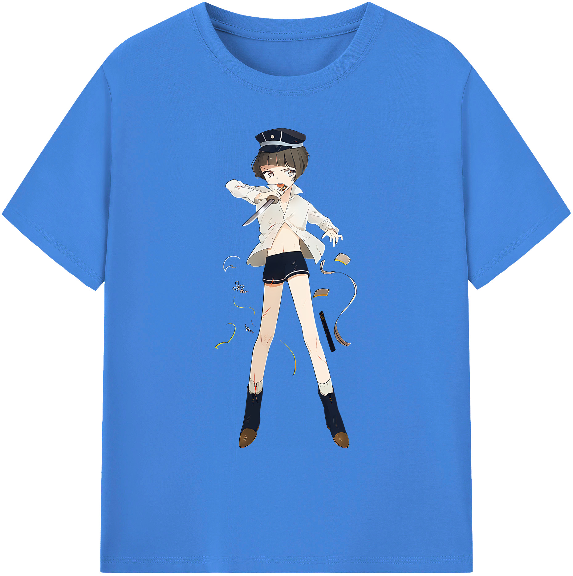 （画像用） 刀剣乱舞 Touken Ranbu 綿100％ メンズ半袖Tシャツ｜肌触りやわらか＆通気性