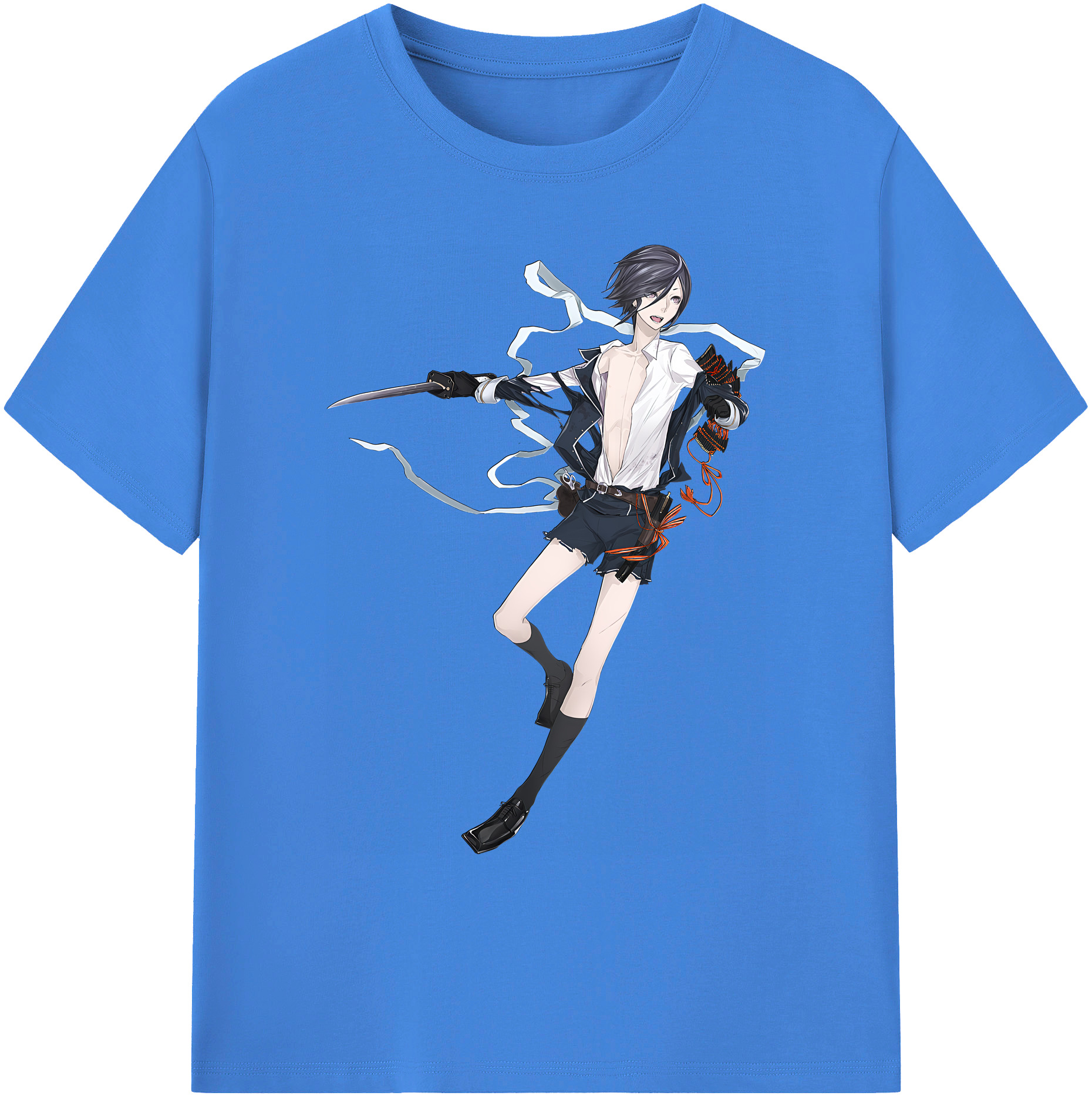 （画像用） 刀剣乱舞 Touken Ranbu 綿100％ メンズ半袖Tシャツ｜肌触りやわらか＆通気性