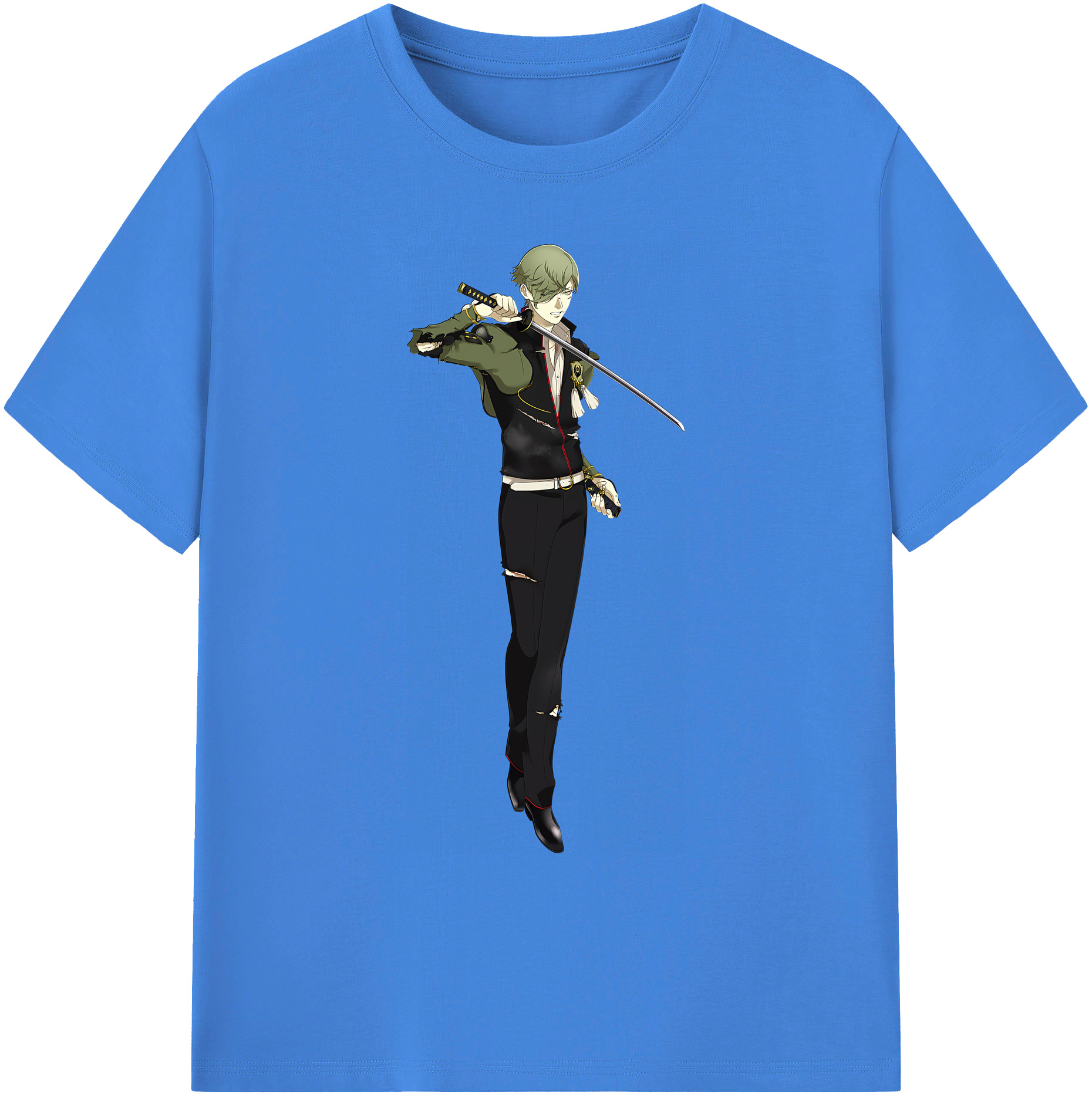 （画像用） 刀剣乱舞 Touken Ranbu 綿100％ メンズ半袖Tシャツ｜肌触りやわらか＆通気性