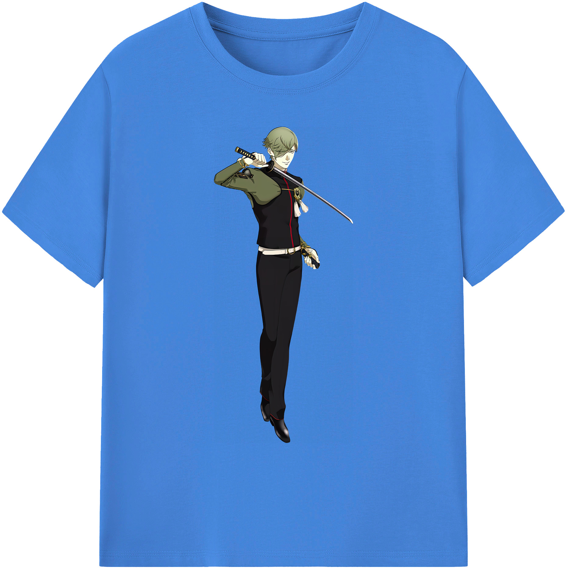 （画像用） 刀剣乱舞 Touken Ranbu 綿100％ メンズ半袖Tシャツ｜肌触りやわらか＆通気性