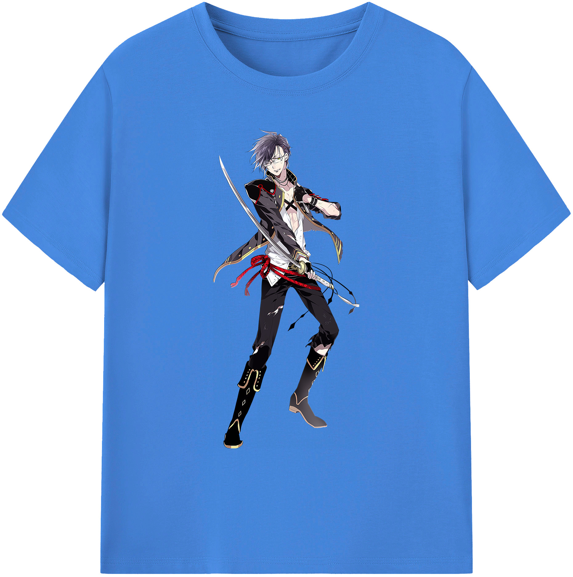 （画像用） 刀剣乱舞 Touken Ranbu 綿100％ メンズ半袖Tシャツ｜肌触りやわらか＆通気性