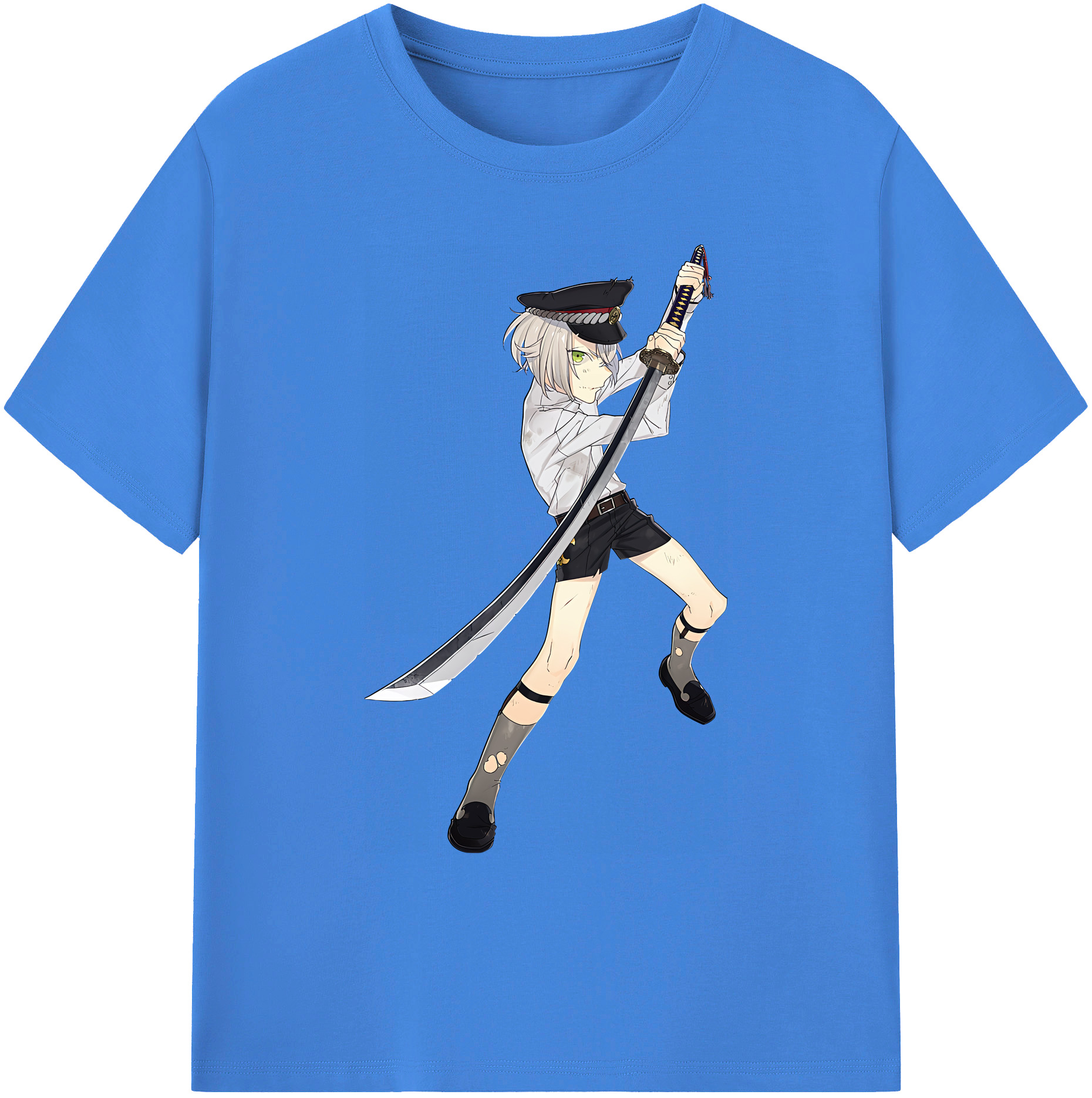 （画像用） 刀剣乱舞 Touken Ranbu 綿100％ メンズ半袖Tシャツ｜肌触りやわらか＆通気性