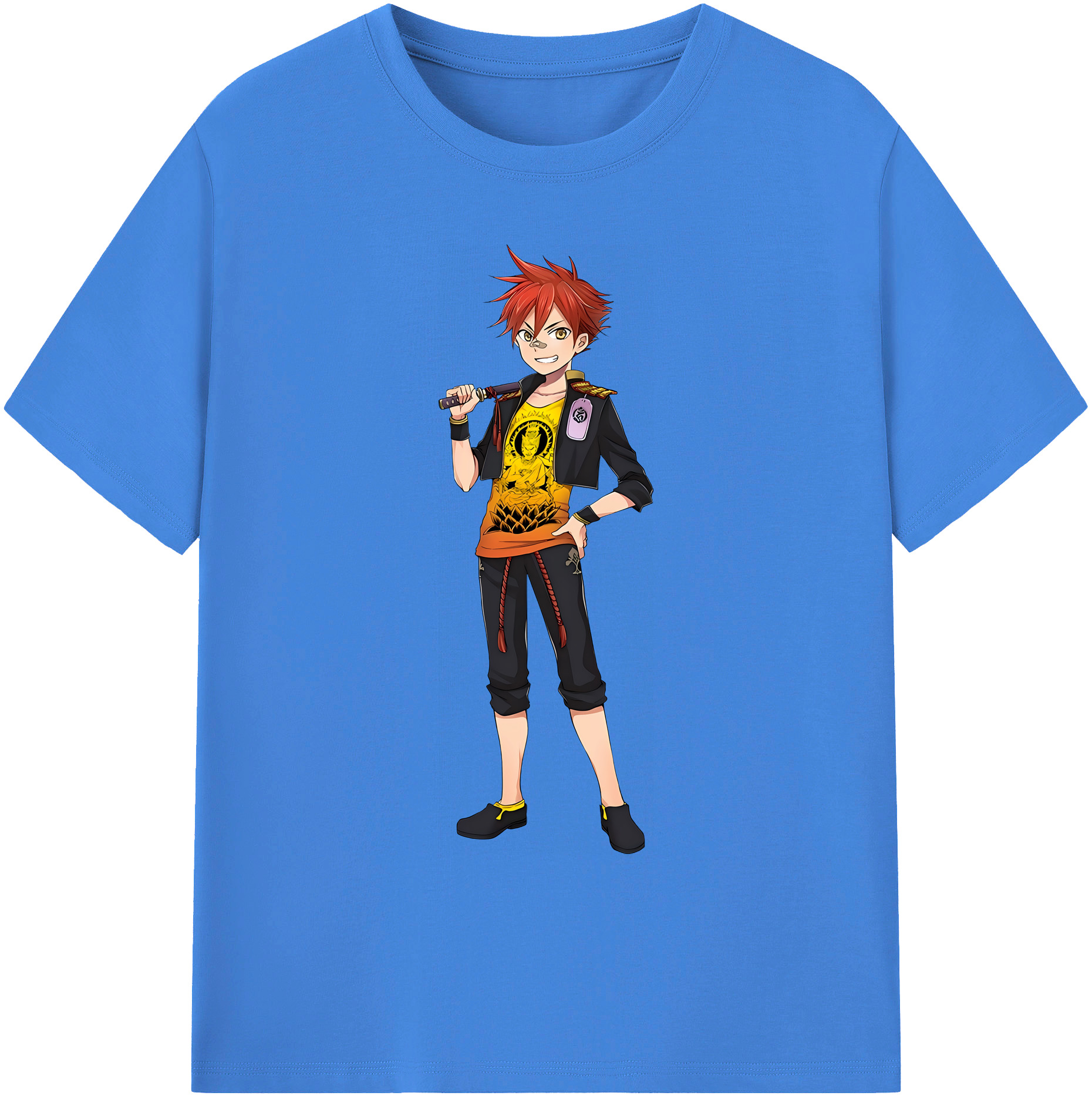 （画像用） 刀剣乱舞 Touken Ranbu 綿100％ メンズ半袖Tシャツ｜肌触りやわらか＆通気性