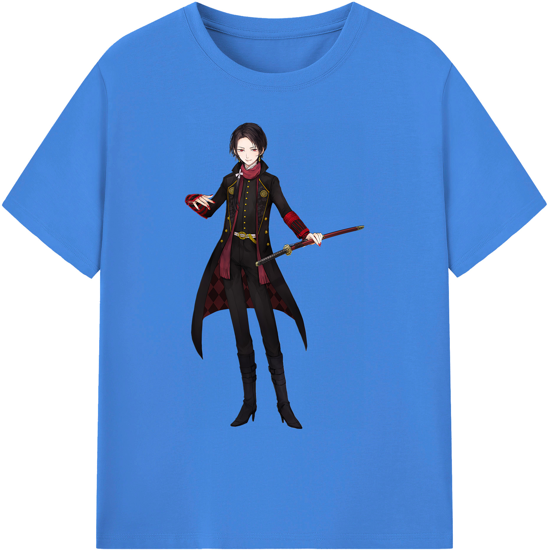 （画像用） 刀剣乱舞 Touken Ranbu 綿100％ メンズ半袖Tシャツ｜肌触りやわらか＆通気性