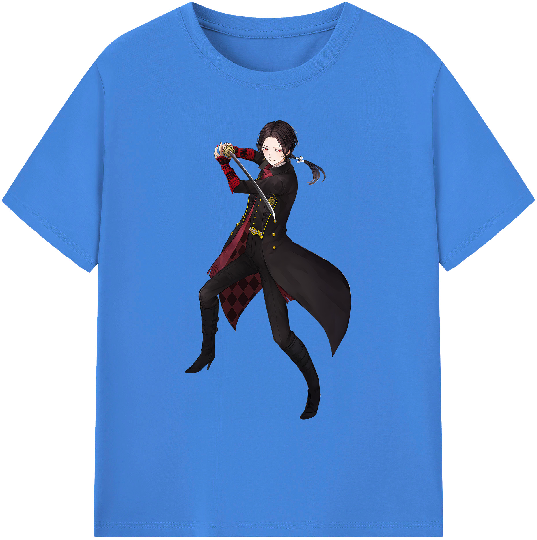 （画像用） 刀剣乱舞 Touken Ranbu 綿100％ メンズ半袖Tシャツ｜肌触りやわらか＆通気性