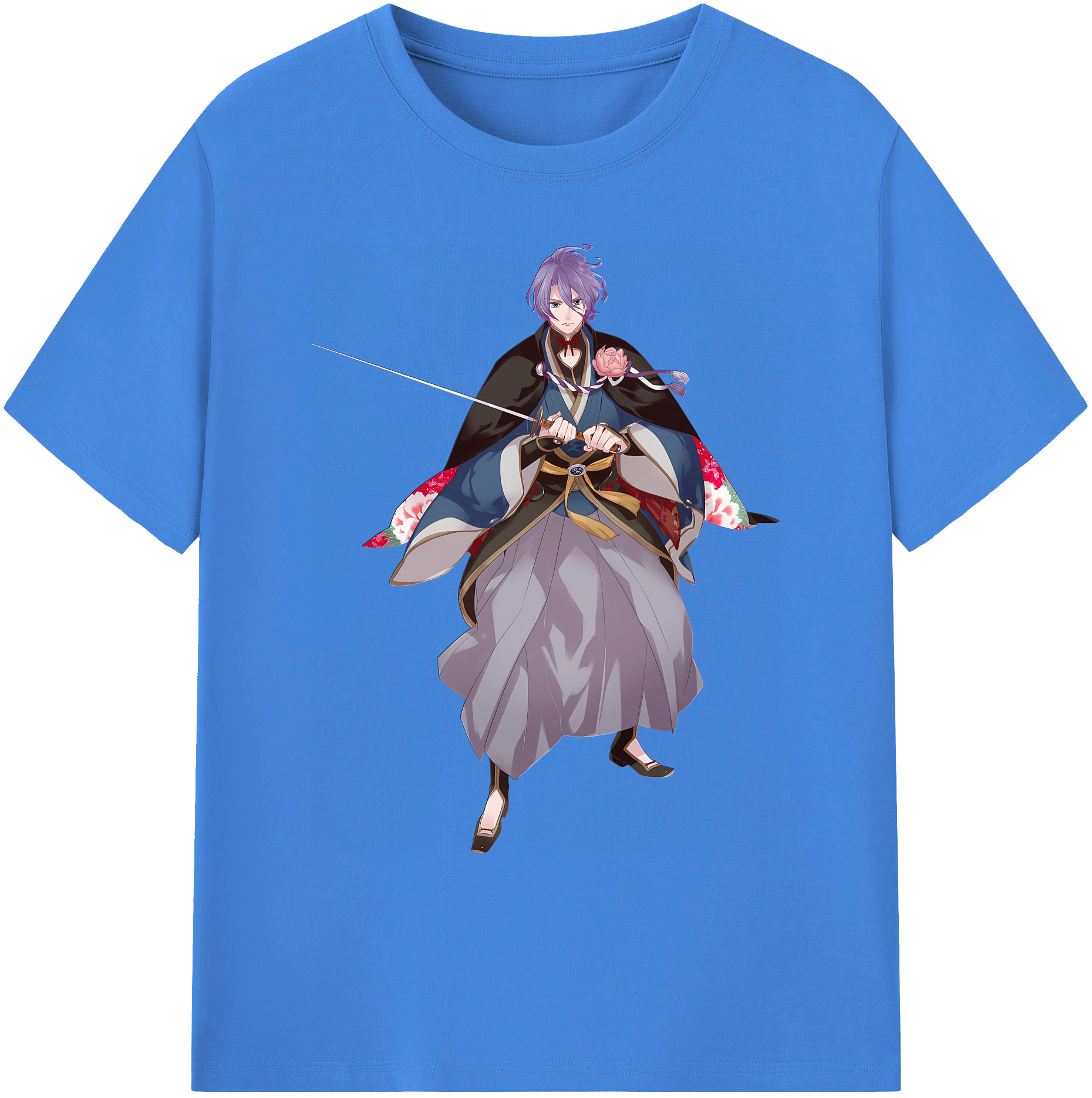 （画像用） 刀剣乱舞 Touken Ranbu 綿100％ メンズ半袖Tシャツ｜肌触りやわらか＆通気性
