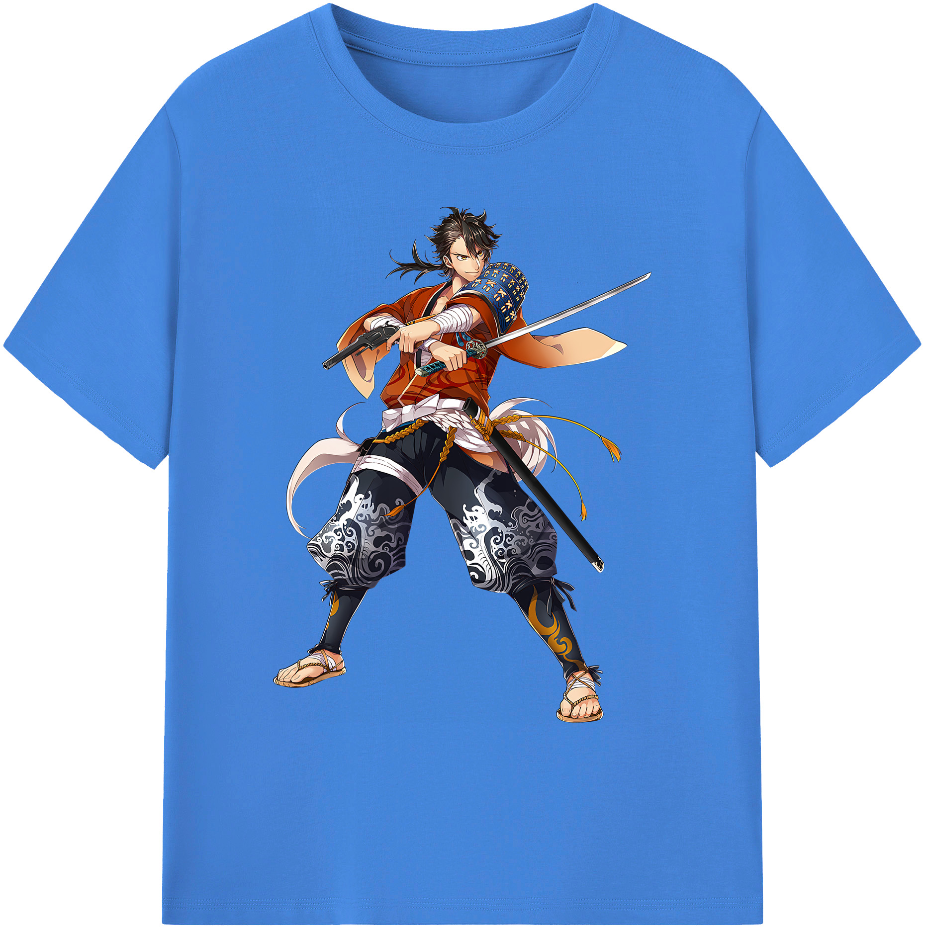 （画像用） 刀剣乱舞 Touken Ranbu 綿100％ メンズ半袖Tシャツ｜肌触りやわらか＆通気性