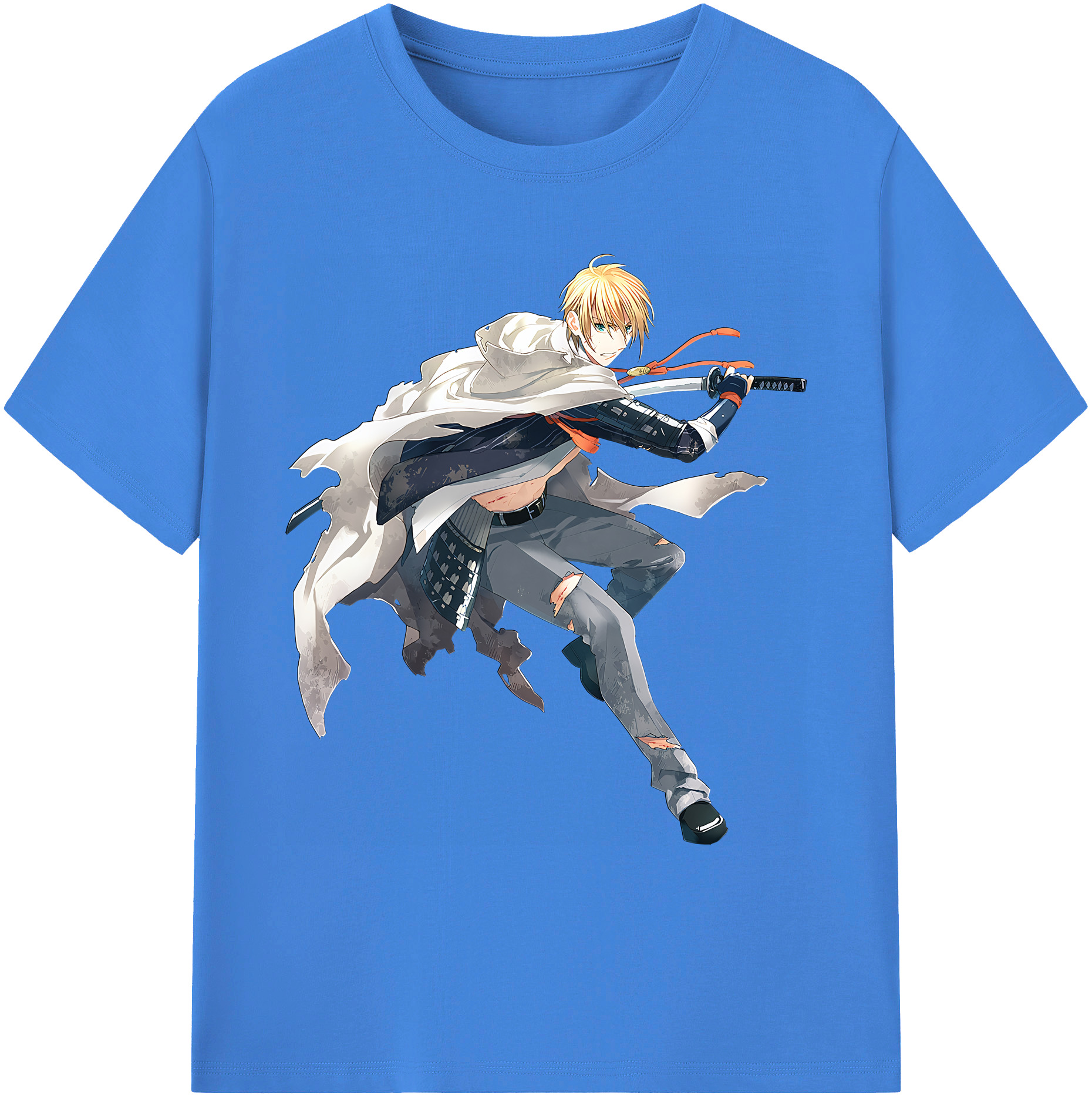 （画像用） 刀剣乱舞 Touken Ranbu 綿100％ メンズ半袖Tシャツ｜肌触りやわらか＆通気性