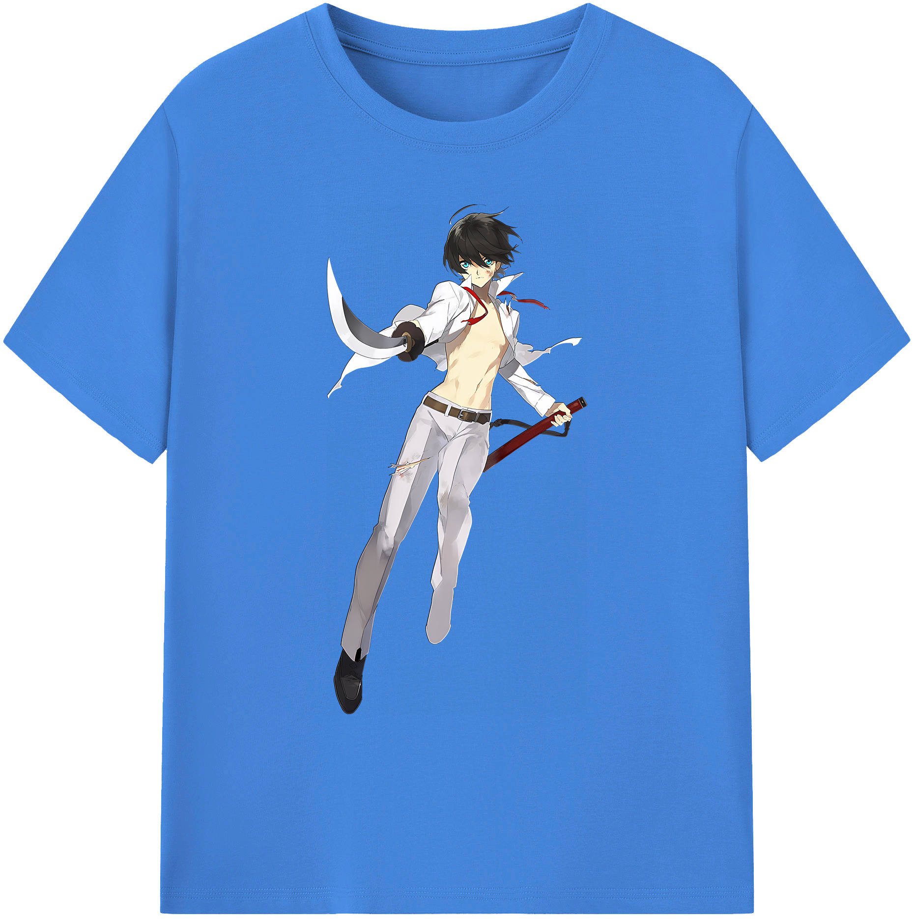 （画像用） 刀剣乱舞 Touken Ranbu 綿100％ メンズ半袖Tシャツ｜肌触りやわらか＆通気性