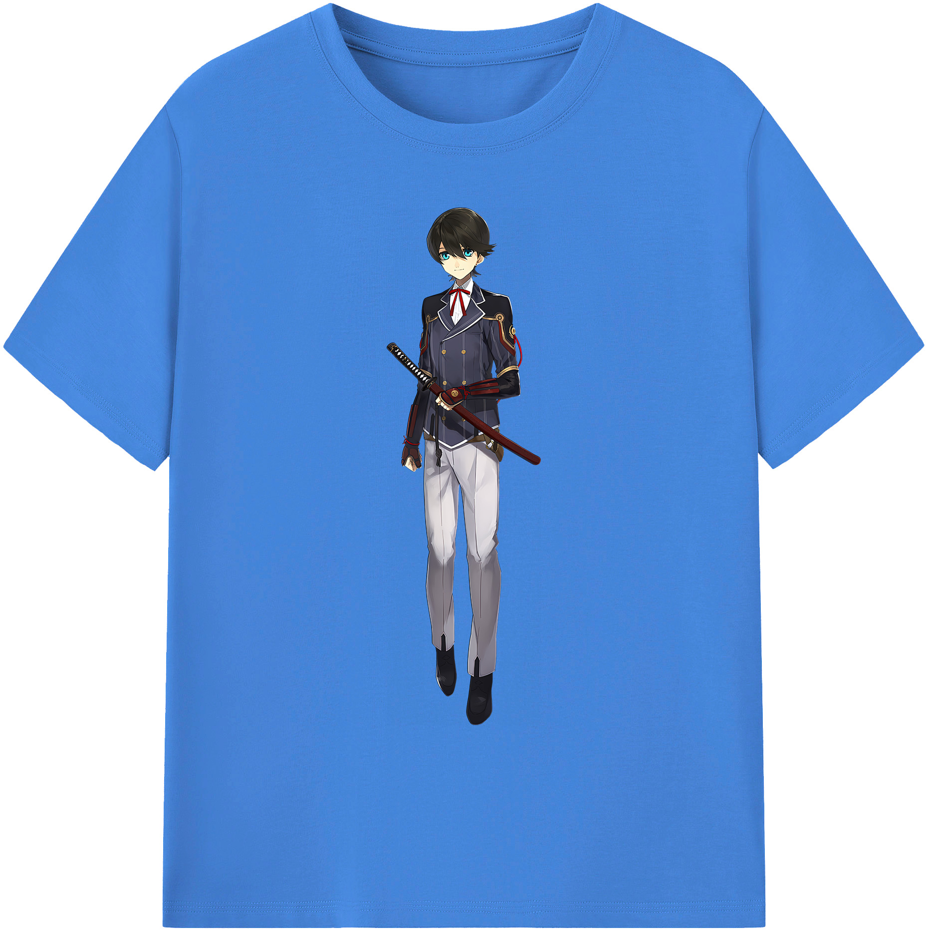（画像用） 刀剣乱舞 Touken Ranbu 綿100％ メンズ半袖Tシャツ｜肌触りやわらか＆通気性