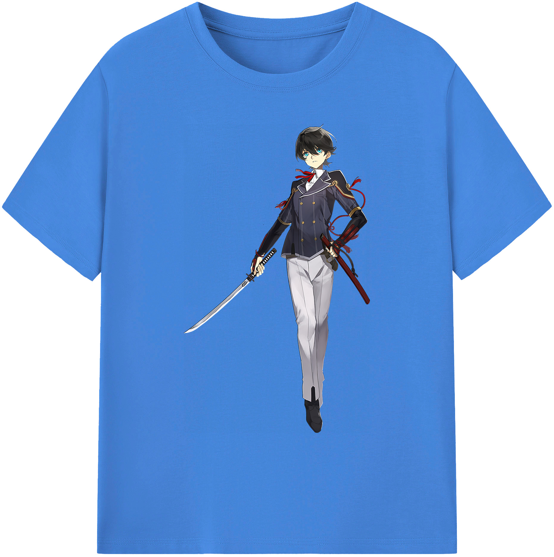 （画像用） 刀剣乱舞 Touken Ranbu 綿100％ メンズ半袖Tシャツ｜肌触りやわらか＆通気性