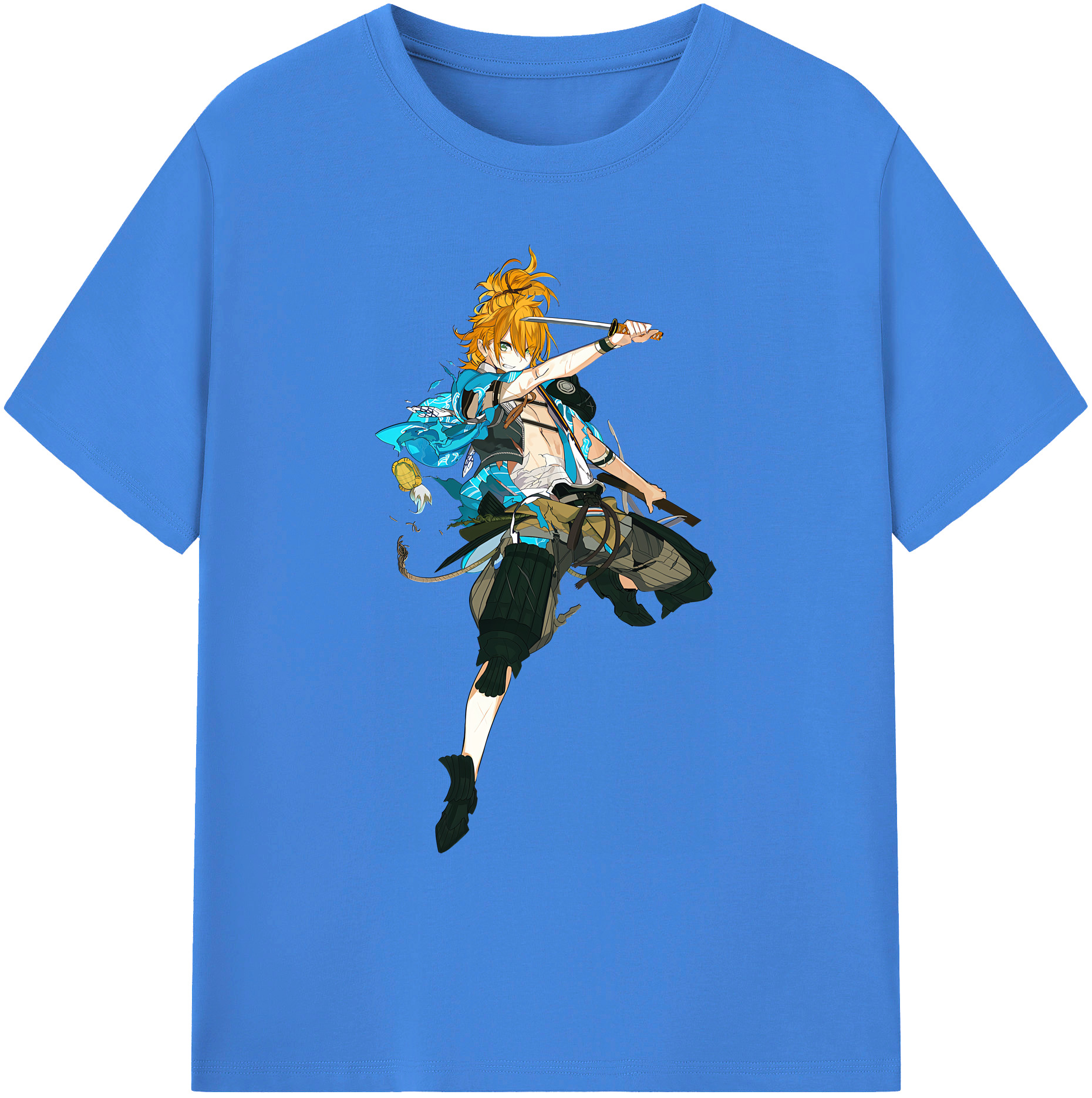 （画像用） 刀剣乱舞 Touken Ranbu 綿100％ メンズ半袖Tシャツ｜肌触りやわらか＆通気性