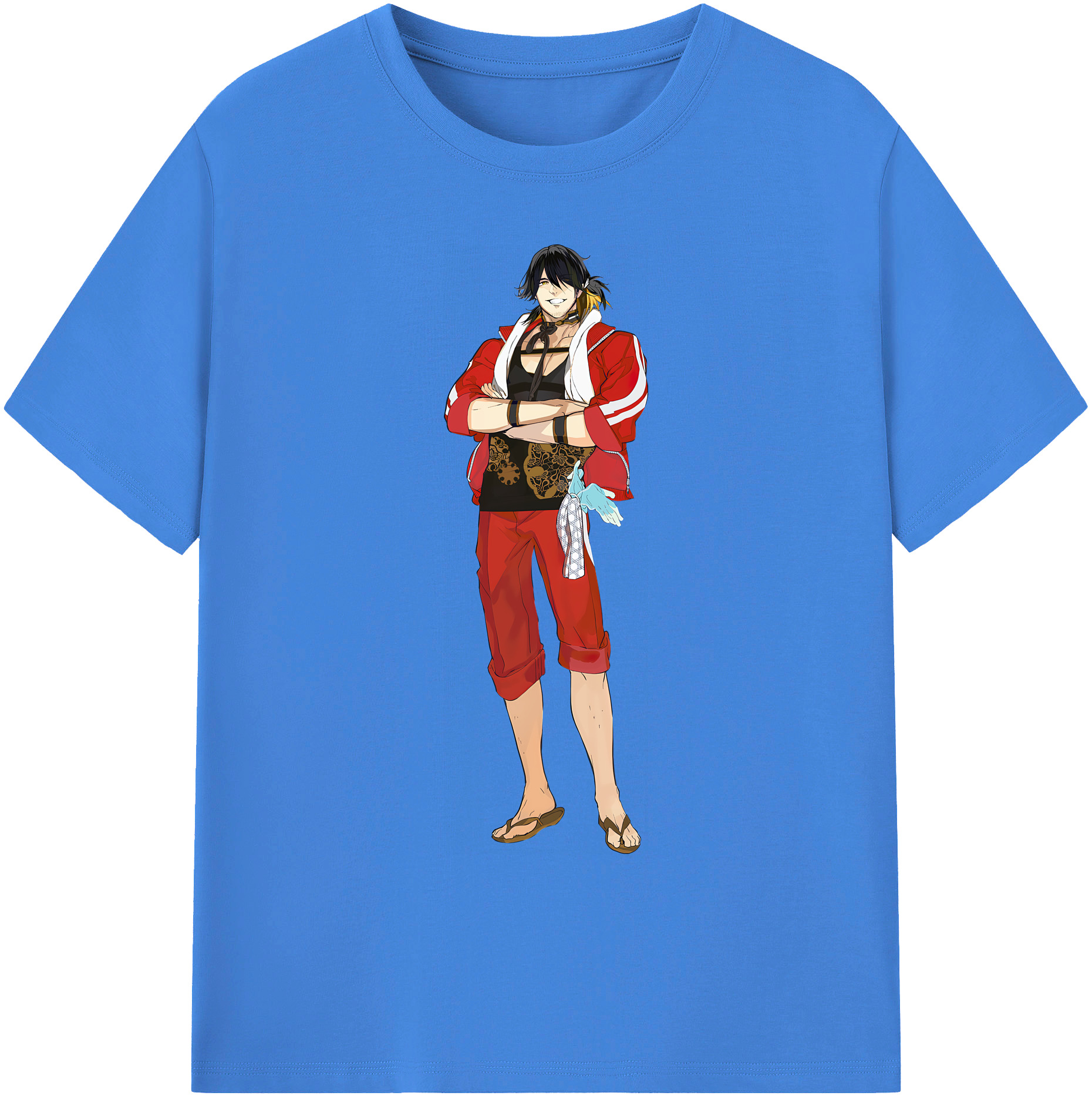 （画像用） 刀剣乱舞 Touken Ranbu 綿100％ メンズ半袖Tシャツ｜肌触りやわらか＆通気性