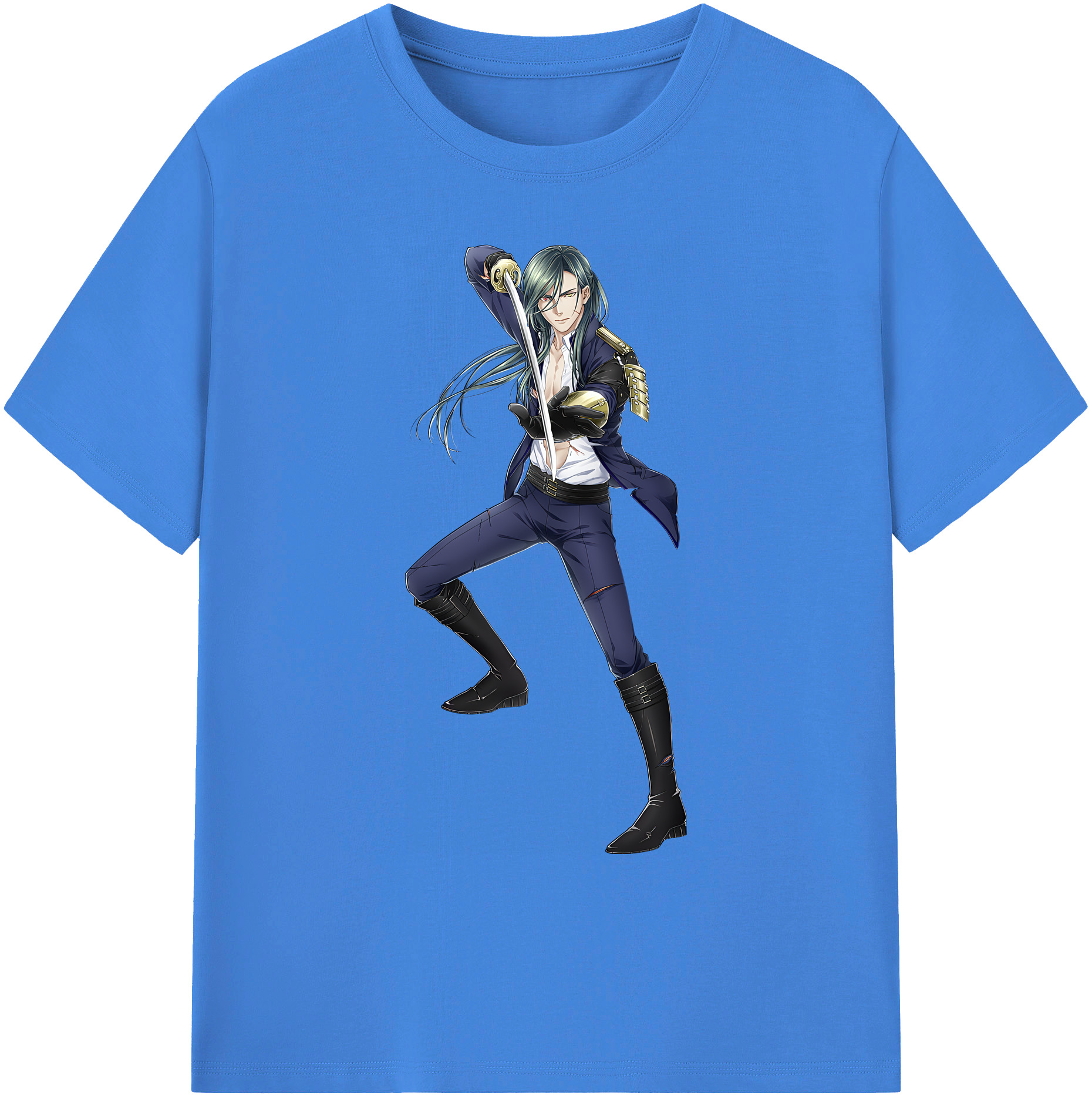 （画像用） 刀剣乱舞 Touken Ranbu 綿100％ メンズ半袖Tシャツ｜肌触りやわらか＆通気性