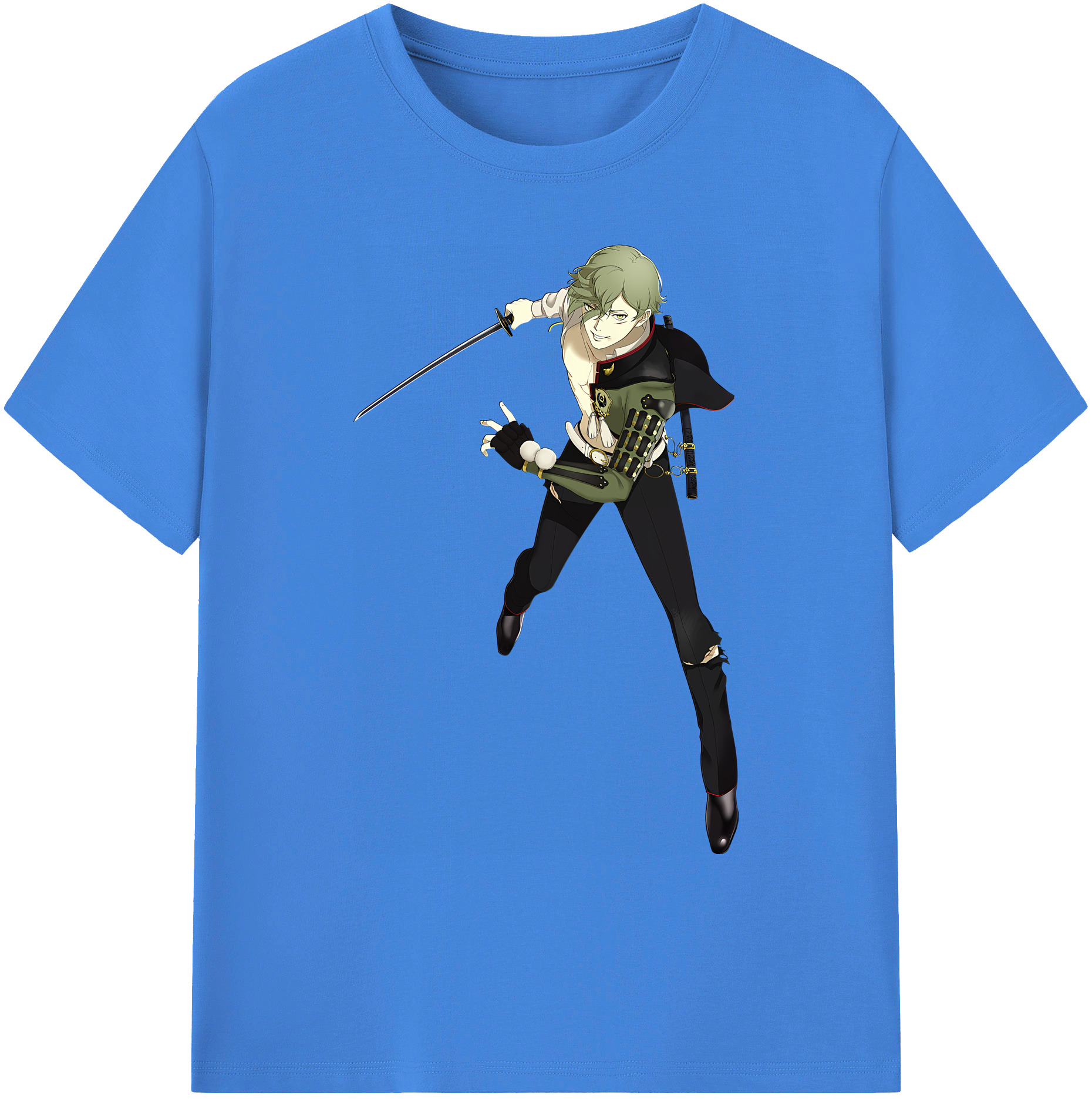 （画像用） 刀剣乱舞 Touken Ranbu 綿100％ メンズ半袖Tシャツ｜肌触りやわらか＆通気性