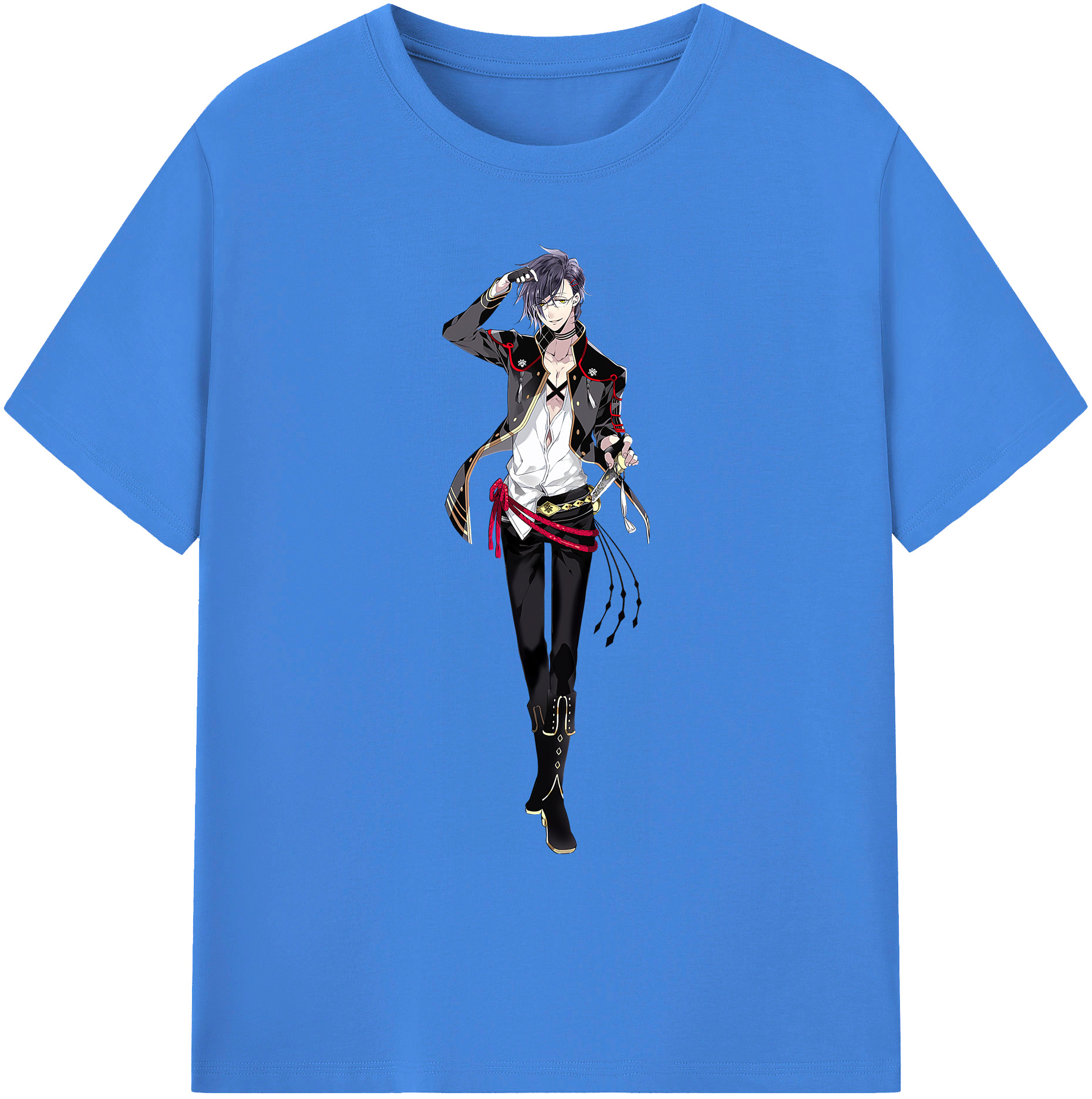 （画像用） 刀剣乱舞 Touken Ranbu 綿100％ メンズ半袖Tシャツ｜肌触りやわらか＆通気性