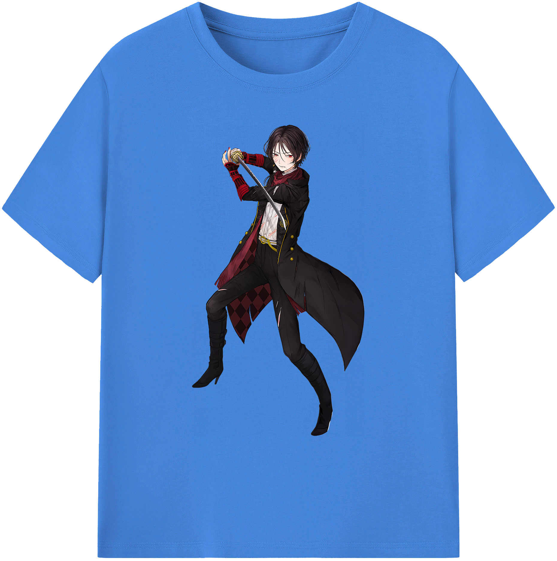 （画像用） 刀剣乱舞 Touken Ranbu 綿100％ メンズ半袖Tシャツ｜肌触りやわらか＆通気性