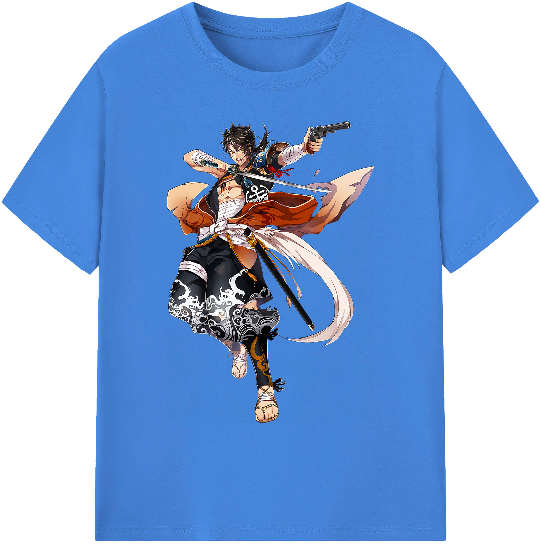 （画像用） 刀剣乱舞 Touken Ranbu 綿100％ メンズ半袖Tシャツ｜肌触りやわらか＆通気性