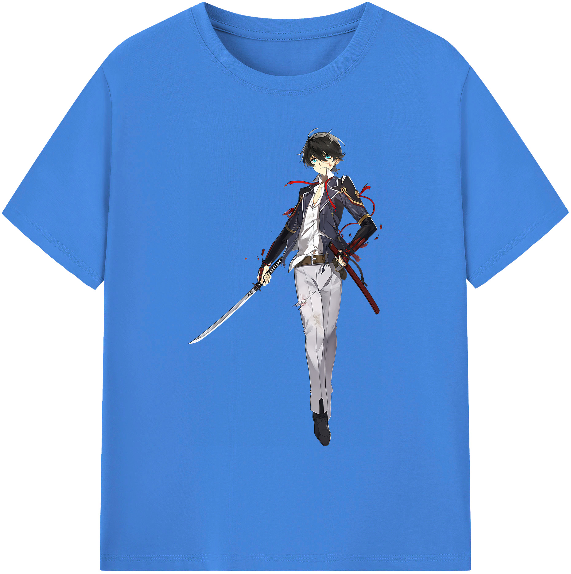 （画像用） 刀剣乱舞 Touken Ranbu 綿100％ メンズ半袖Tシャツ｜肌触りやわらか＆通気性