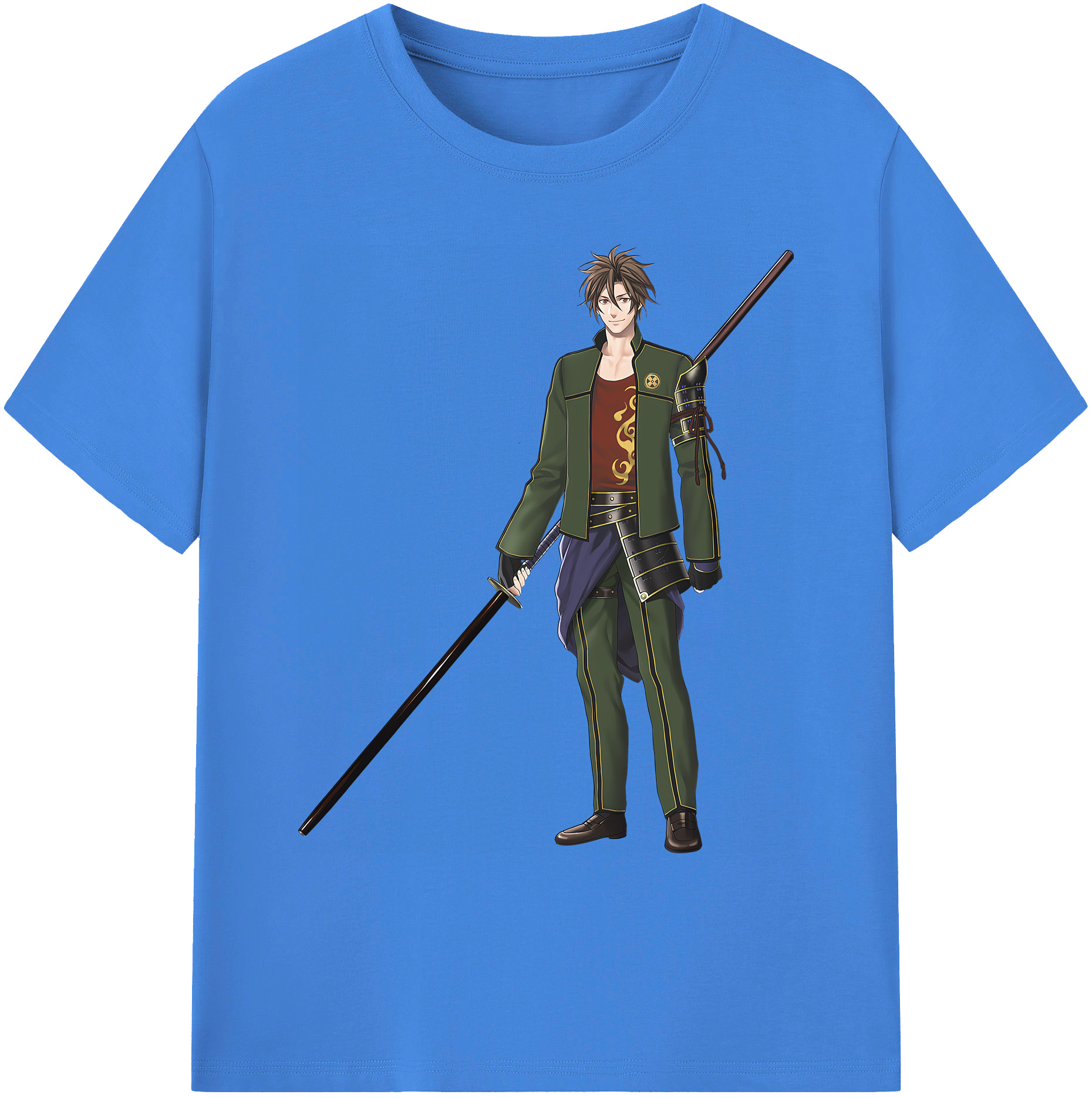 （画像用） 刀剣乱舞 Touken Ranbu 綿100％ メンズ半袖Tシャツ｜肌触りやわらか＆通気性