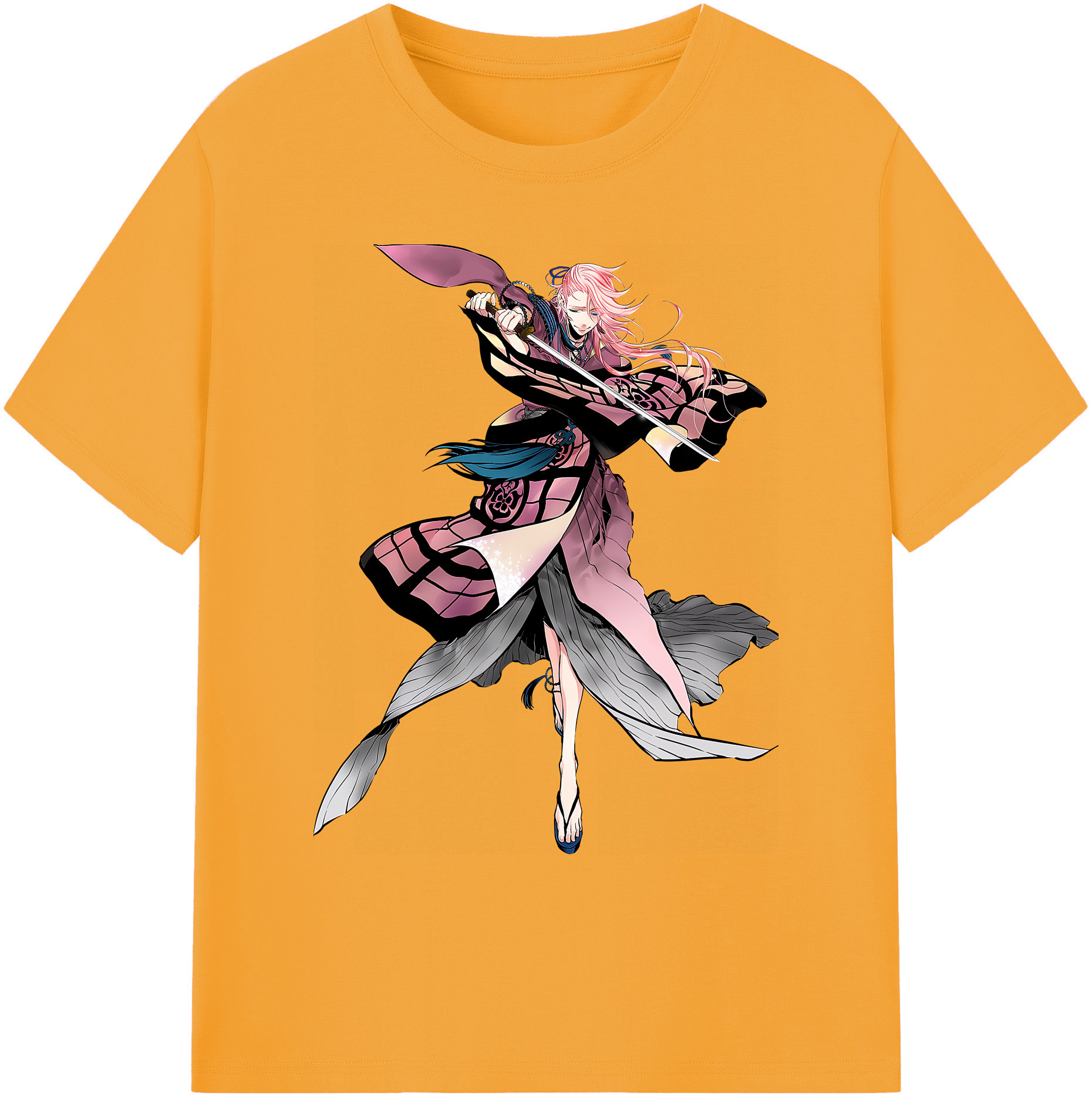 （画像用） 刀剣乱舞 Touken Ranbu 綿100％ メンズ半袖Tシャツ｜肌触りやわらか＆通気性