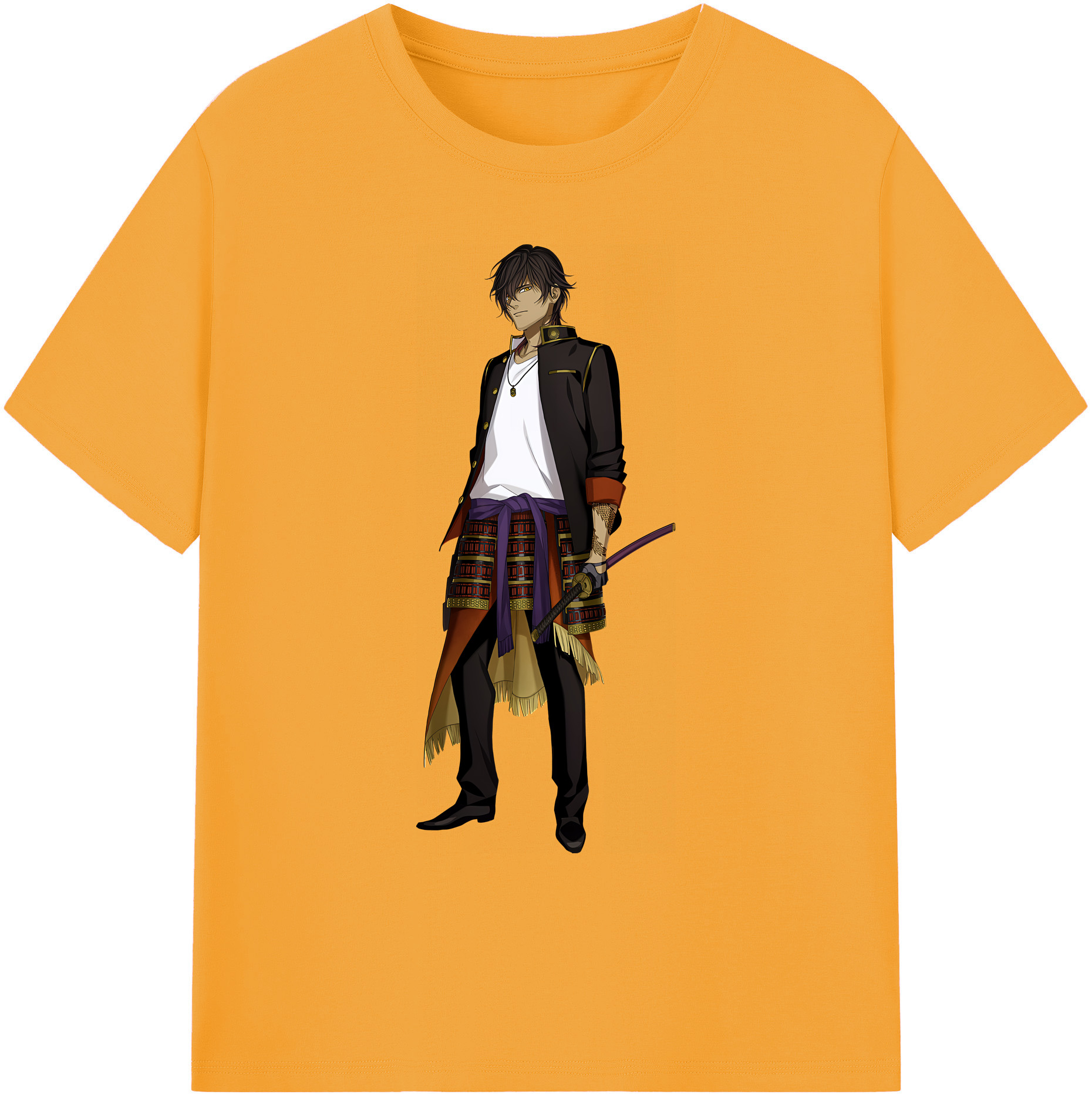 （画像用） 刀剣乱舞 Touken Ranbu 綿100％ メンズ半袖Tシャツ｜肌触りやわらか＆通気性