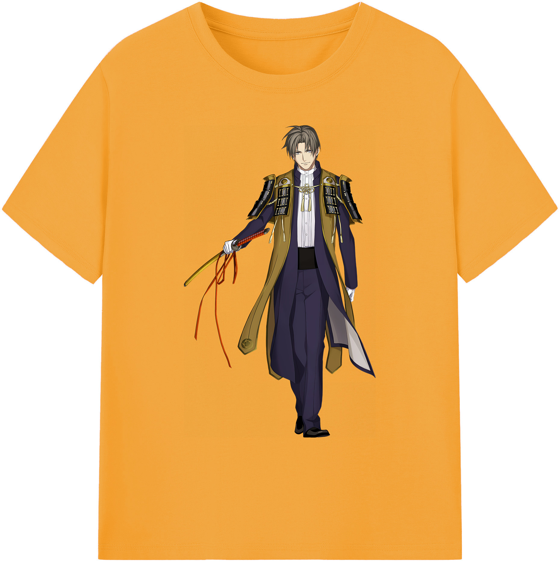 （画像用） 刀剣乱舞 Touken Ranbu 綿100％ メンズ半袖Tシャツ｜肌触りやわらか＆通気性