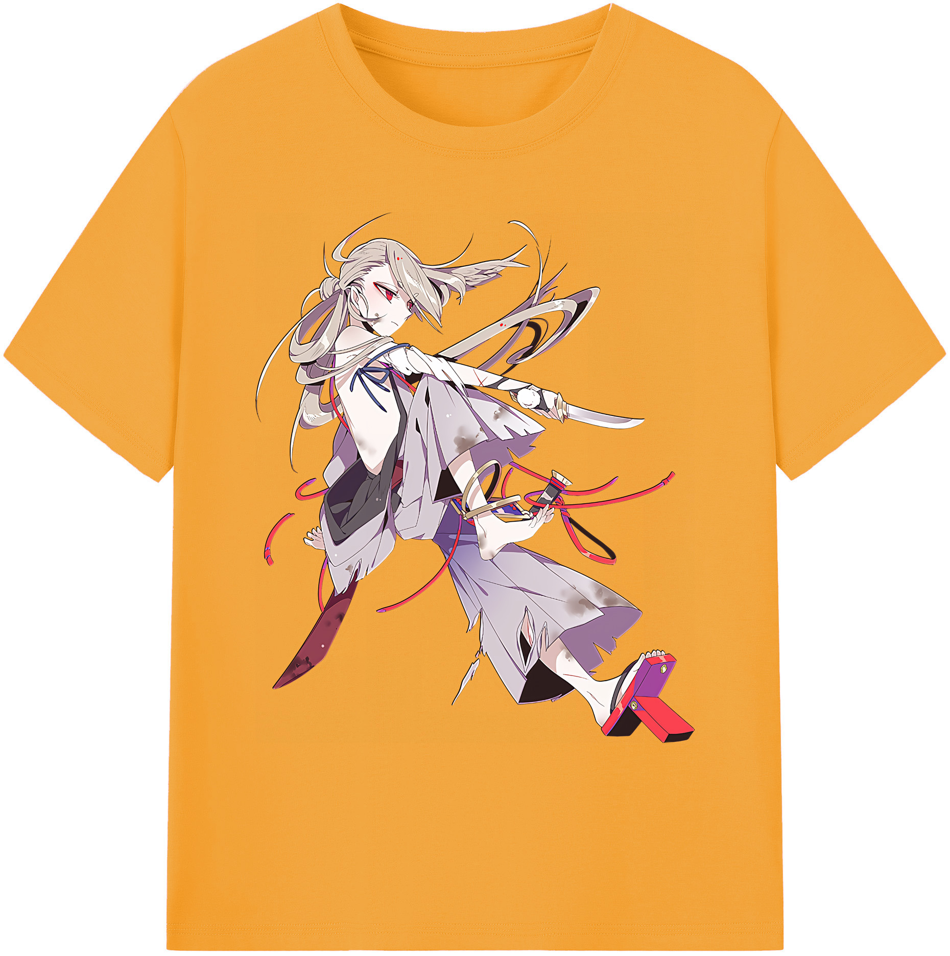 （画像用） 刀剣乱舞 Touken Ranbu 綿100％ メンズ半袖Tシャツ｜肌触りやわらか＆通気性