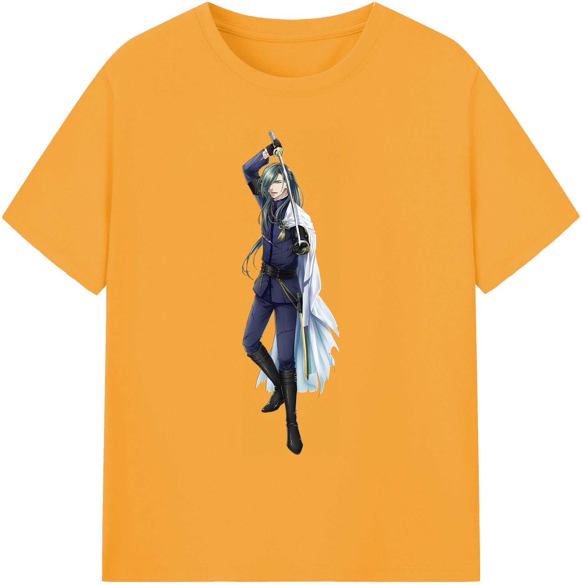 （画像用） 刀剣乱舞 Touken Ranbu 綿100％ メンズ半袖Tシャツ｜肌触りやわらか＆通気性