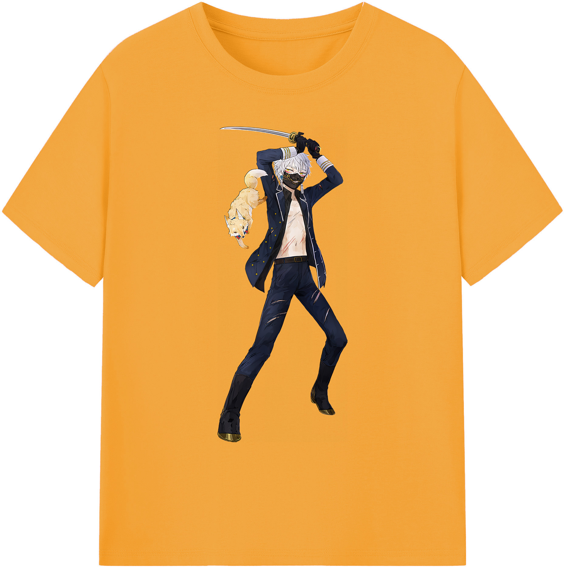 （画像用） 刀剣乱舞 Touken Ranbu 綿100％ メンズ半袖Tシャツ｜肌触りやわらか＆通気性