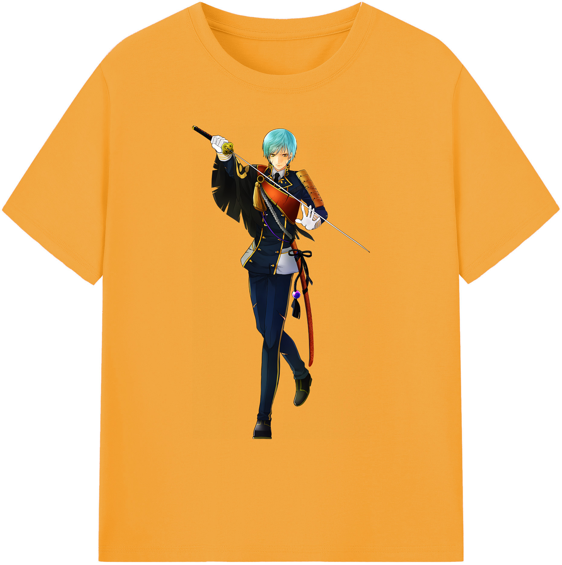 （画像用） 刀剣乱舞 Touken Ranbu 綿100％ メンズ半袖Tシャツ｜肌触りやわらか＆通気性