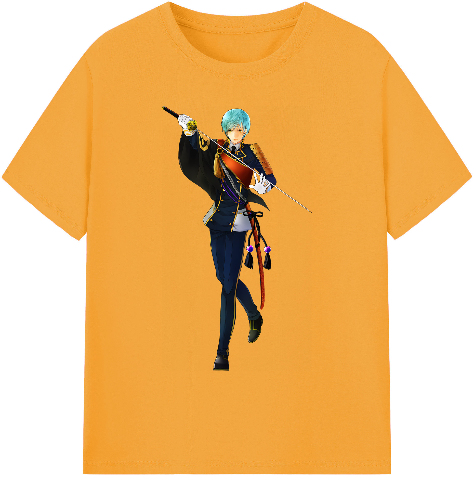 （画像用） 刀剣乱舞 Touken Ranbu 綿100％ メンズ半袖Tシャツ｜肌触りやわらか＆通気性