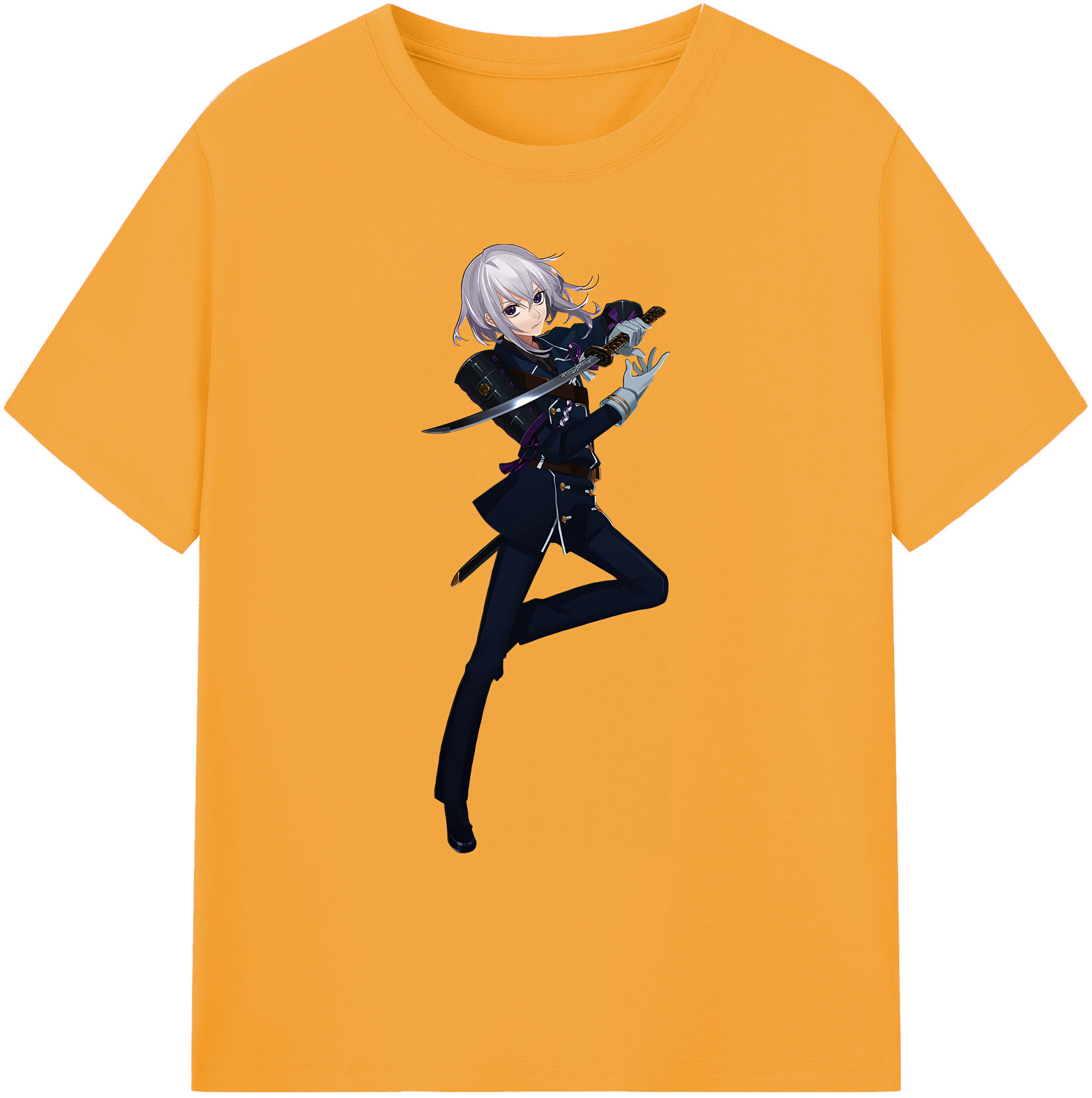 （画像用） 刀剣乱舞 Touken Ranbu 綿100％ メンズ半袖Tシャツ｜肌触りやわらか＆通気性
