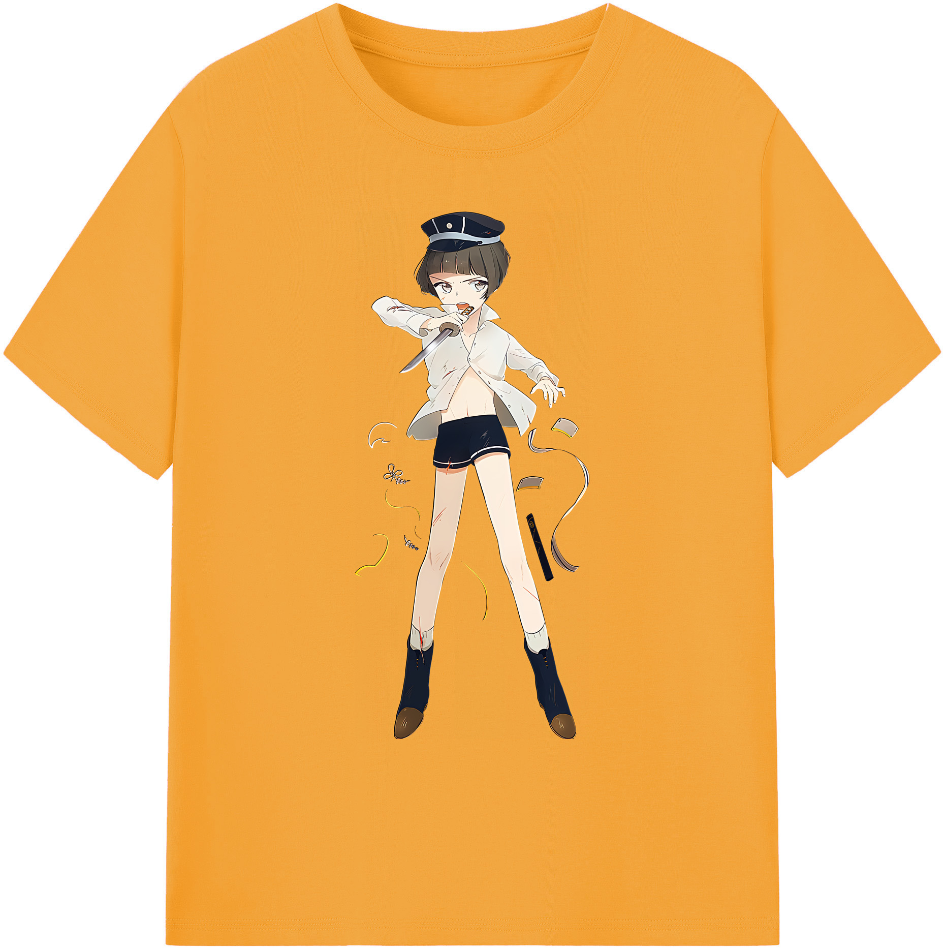 （画像用） 刀剣乱舞 Touken Ranbu 綿100％ メンズ半袖Tシャツ｜肌触りやわらか＆通気性