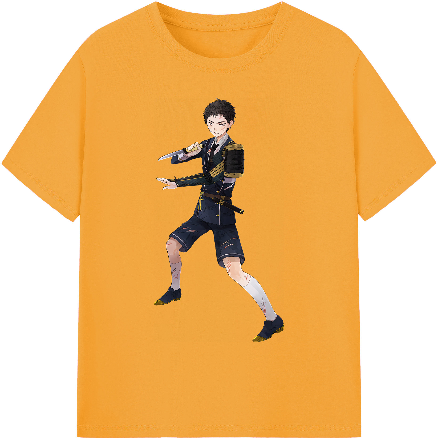 （画像用） 刀剣乱舞 Touken Ranbu 綿100％ メンズ半袖Tシャツ｜肌触りやわらか＆通気性
