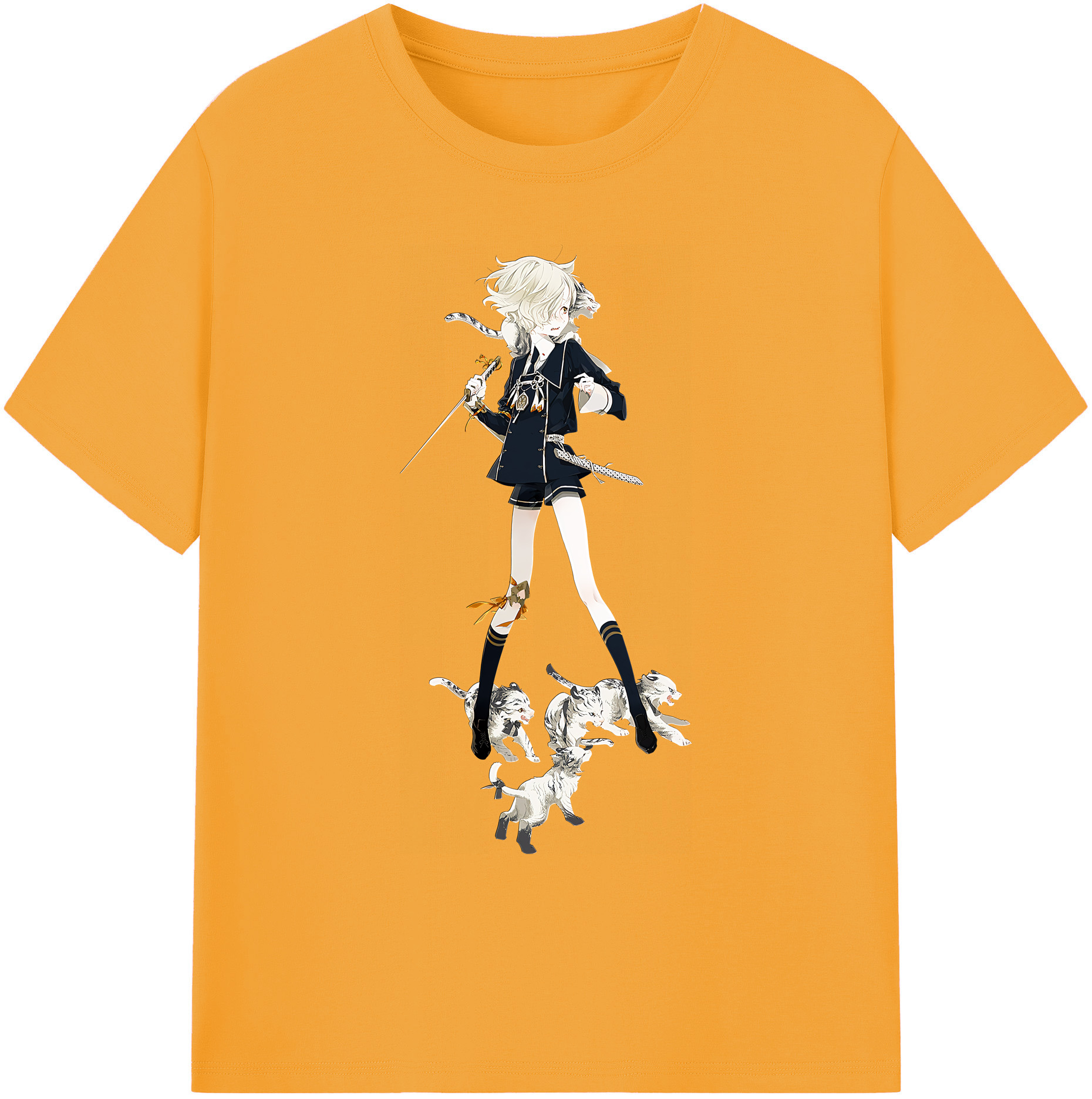 （画像用） 刀剣乱舞 Touken Ranbu 綿100％ メンズ半袖Tシャツ｜肌触りやわらか＆通気性