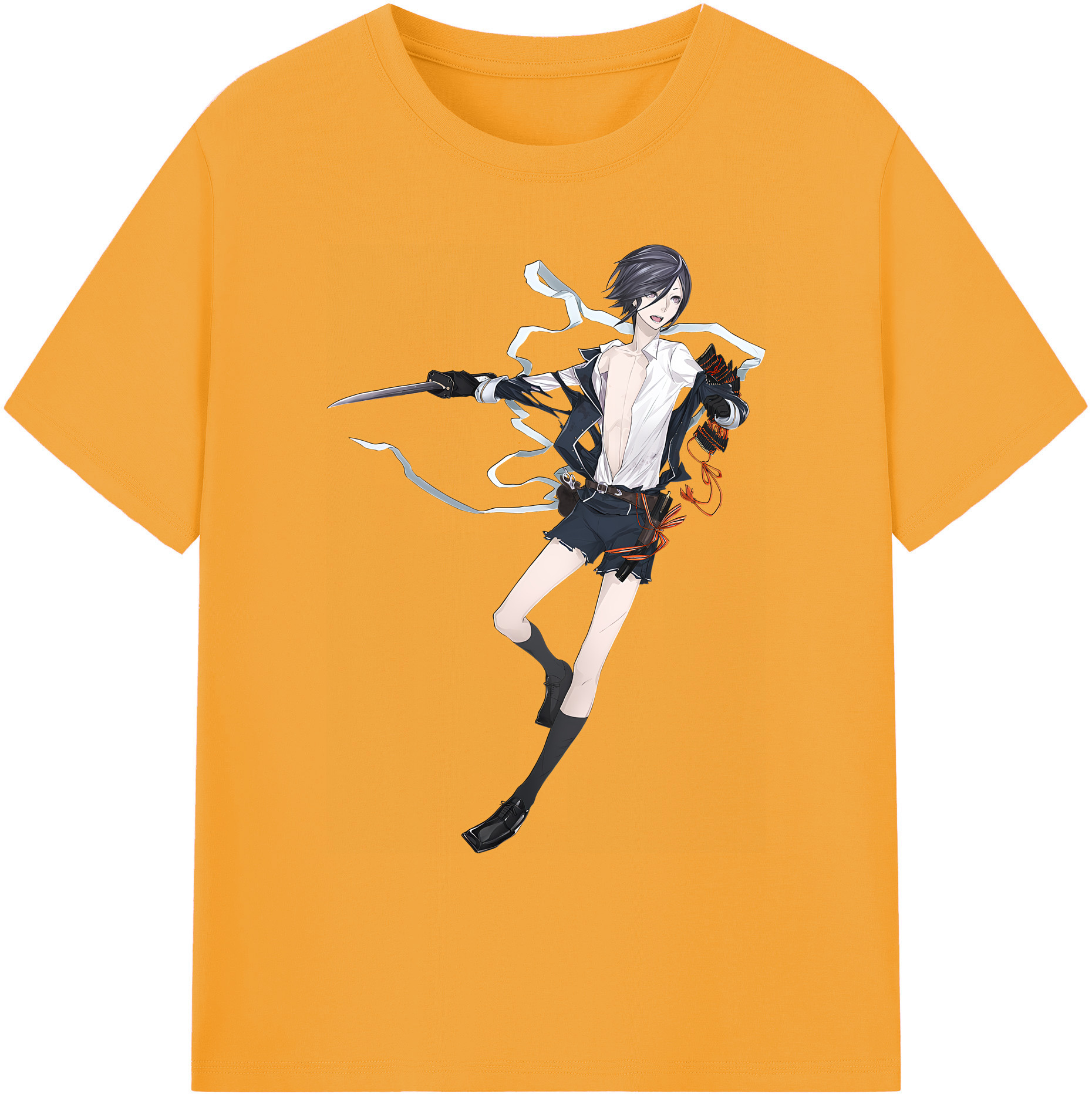 （画像用） 刀剣乱舞 Touken Ranbu 綿100％ メンズ半袖Tシャツ｜肌触りやわらか＆通気性