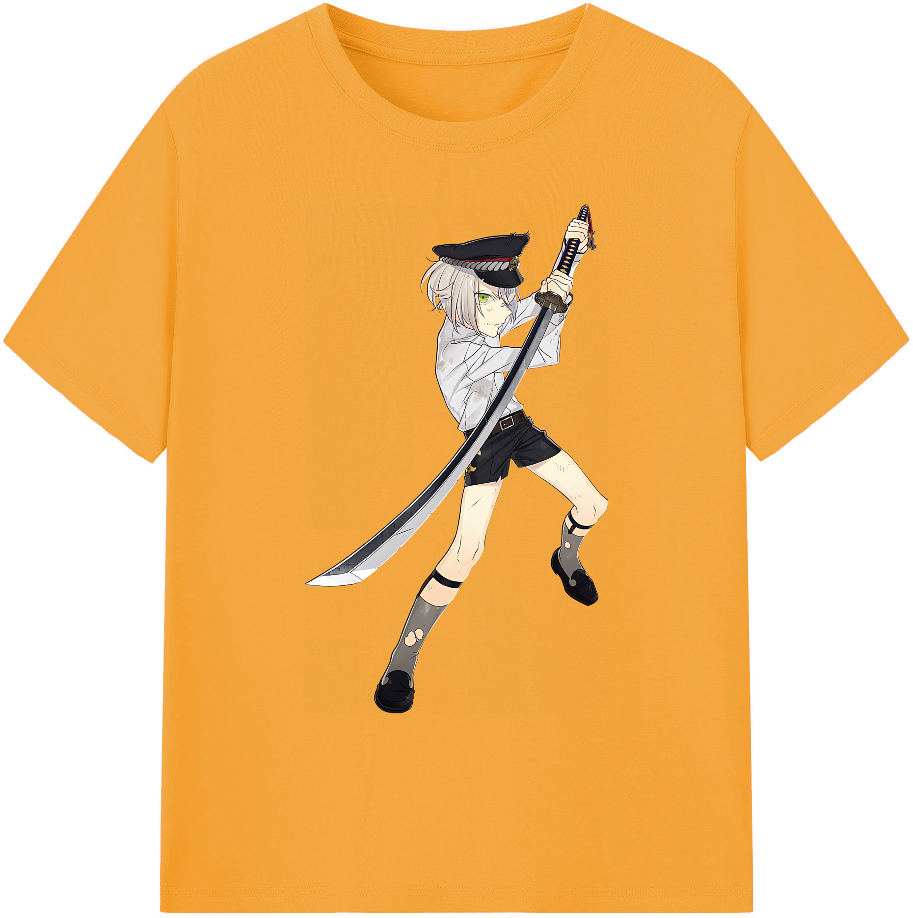 （画像用） 刀剣乱舞 Touken Ranbu 綿100％ メンズ半袖Tシャツ｜肌触りやわらか＆通気性