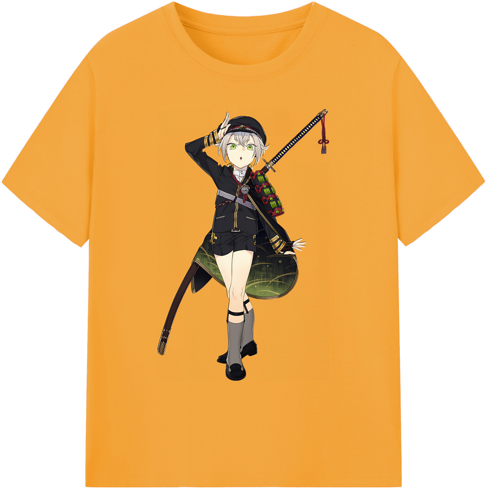 （画像用） 刀剣乱舞 Touken Ranbu 綿100％ メンズ半袖Tシャツ｜肌触りやわらか＆通気性