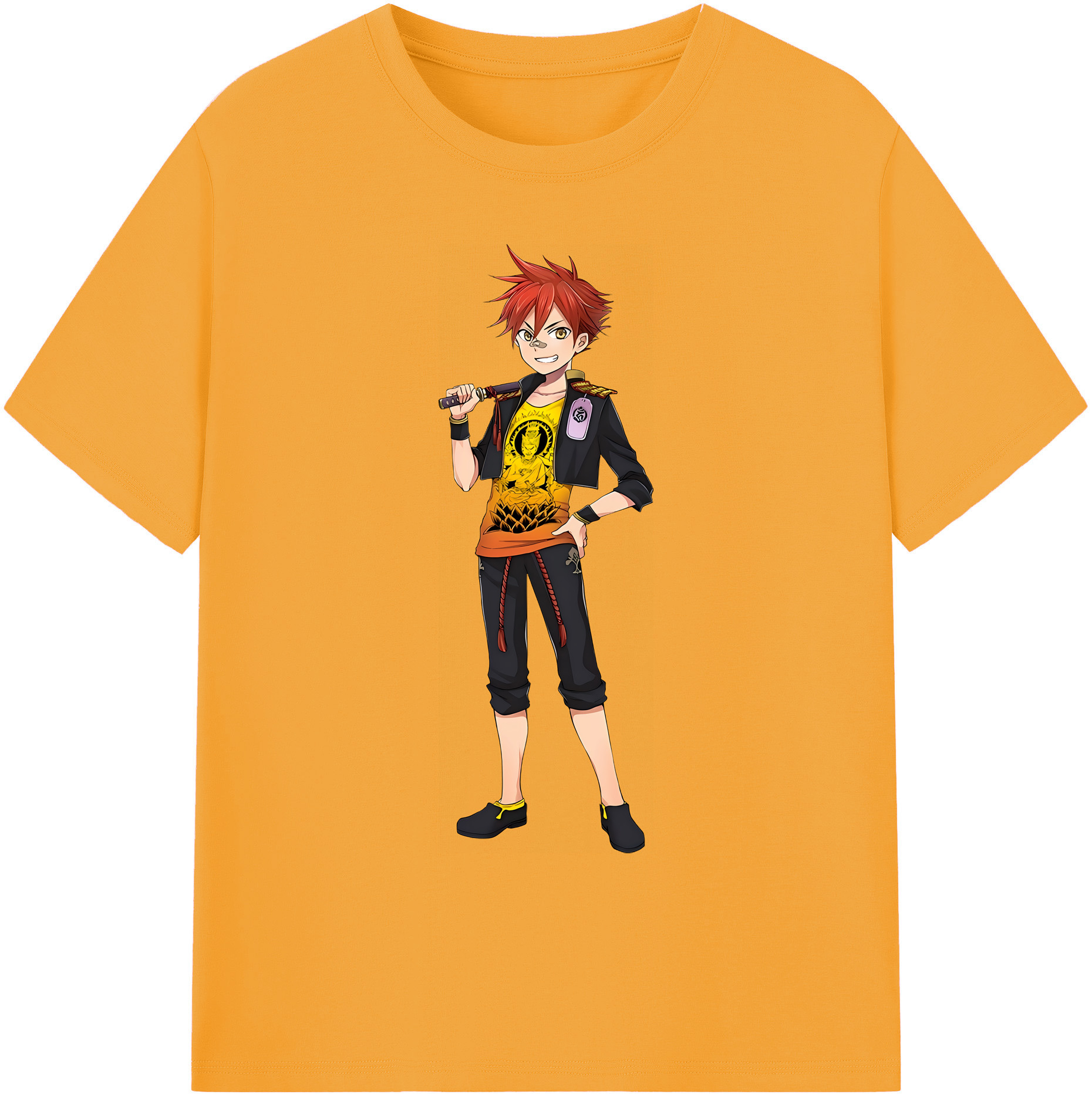 （画像用） 刀剣乱舞 Touken Ranbu 綿100％ メンズ半袖Tシャツ｜肌触りやわらか＆通気性