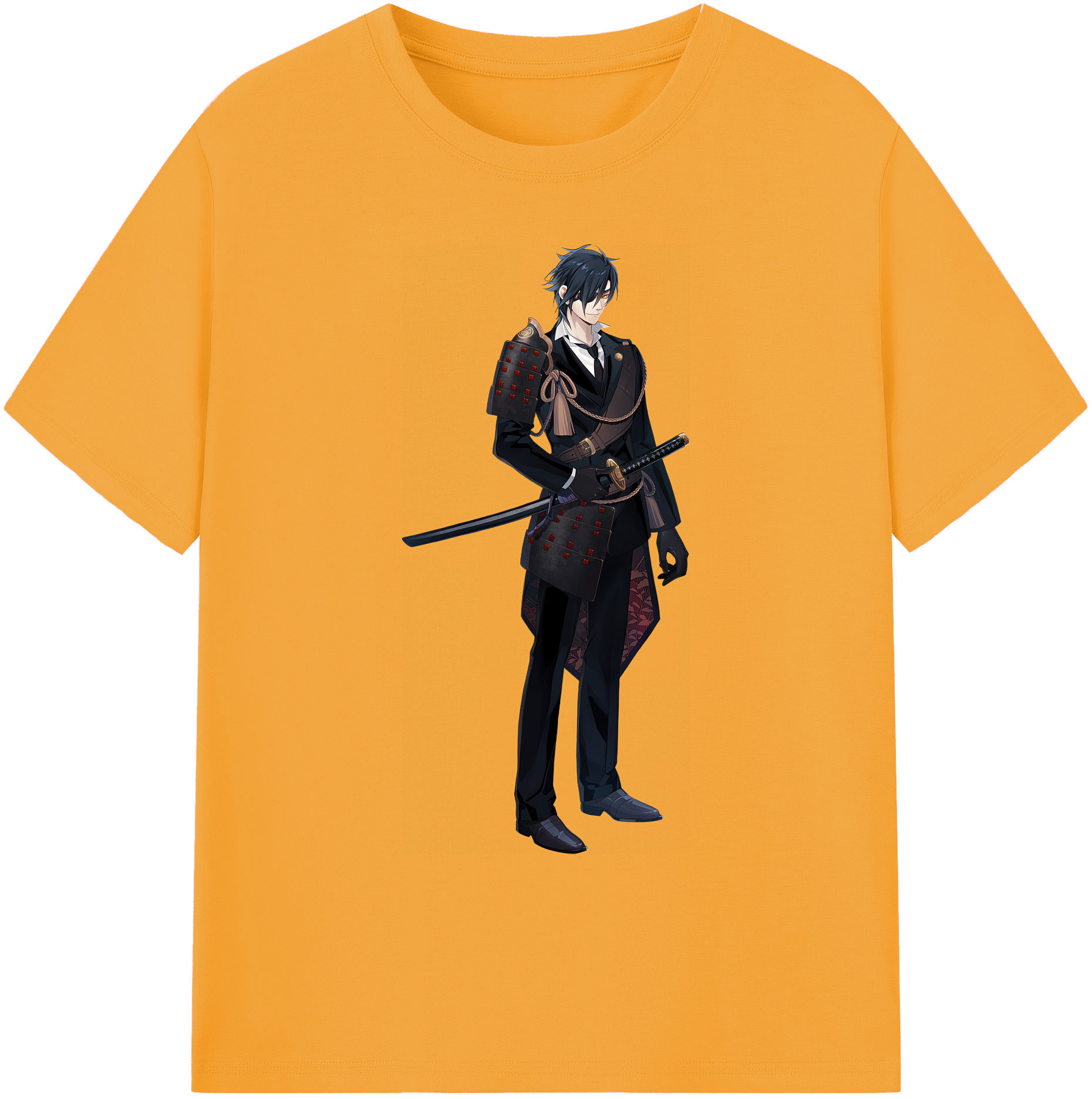 （画像用） 刀剣乱舞 Touken Ranbu 綿100％ メンズ半袖Tシャツ｜肌触りやわらか＆通気性