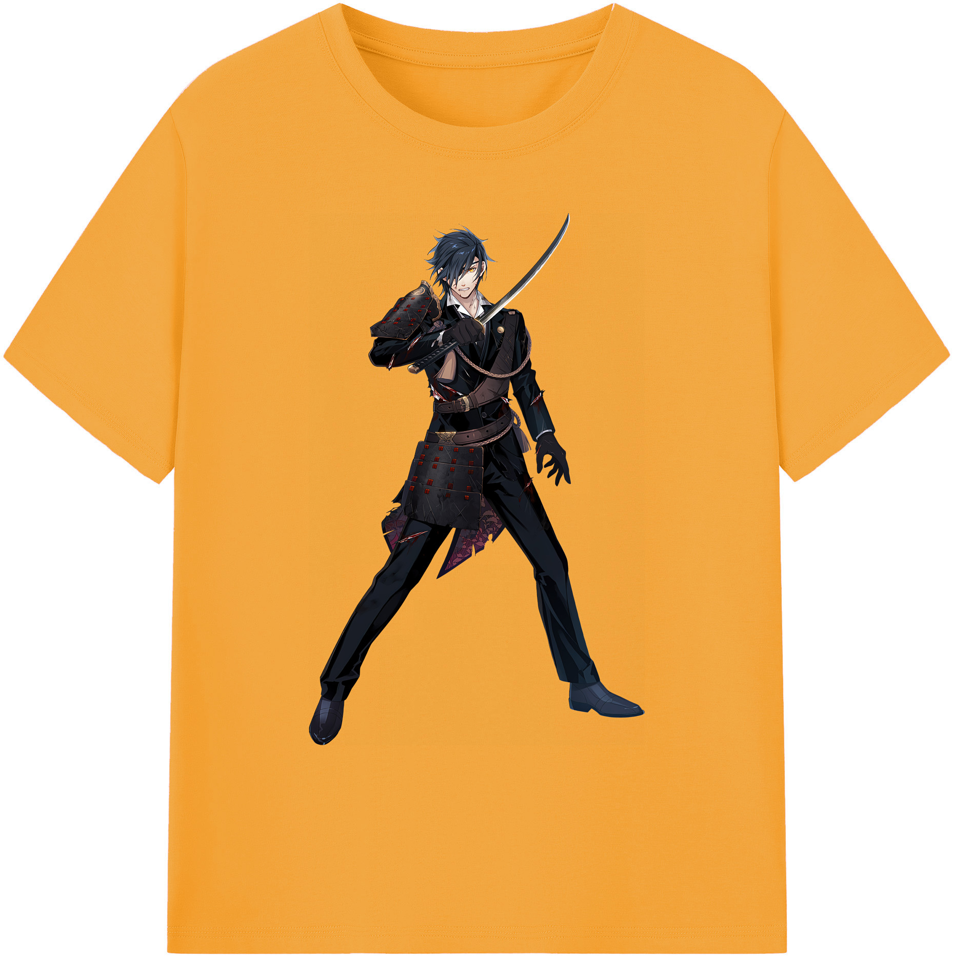 （画像用） 刀剣乱舞 Touken Ranbu 綿100％ メンズ半袖Tシャツ｜肌触りやわらか＆通気性