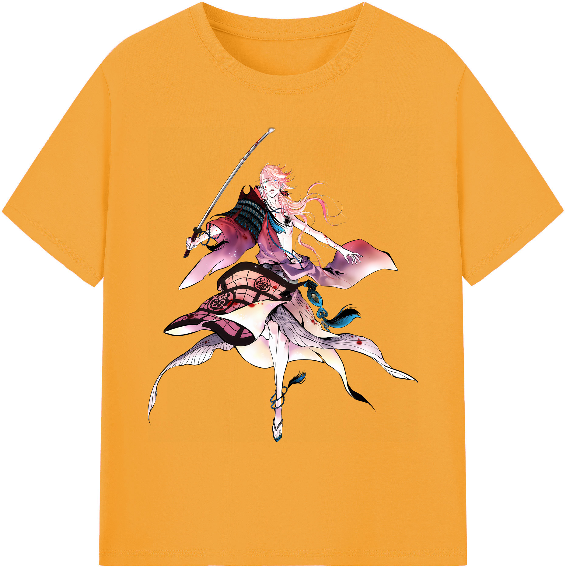 （画像用） 刀剣乱舞 Touken Ranbu 綿100％ メンズ半袖Tシャツ｜肌触りやわらか＆通気性