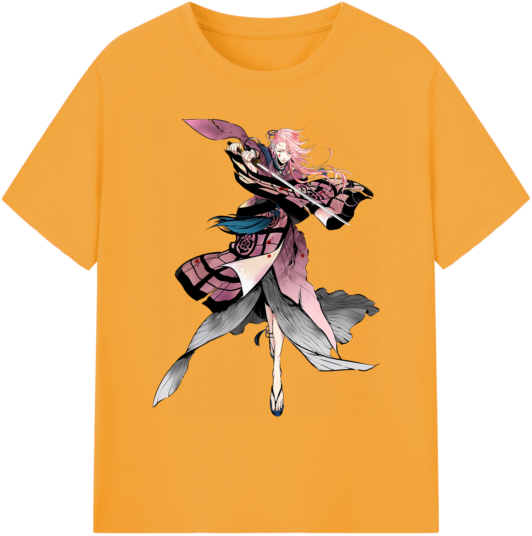 （画像用） 刀剣乱舞 Touken Ranbu 綿100％ メンズ半袖Tシャツ｜肌触りやわらか＆通気性