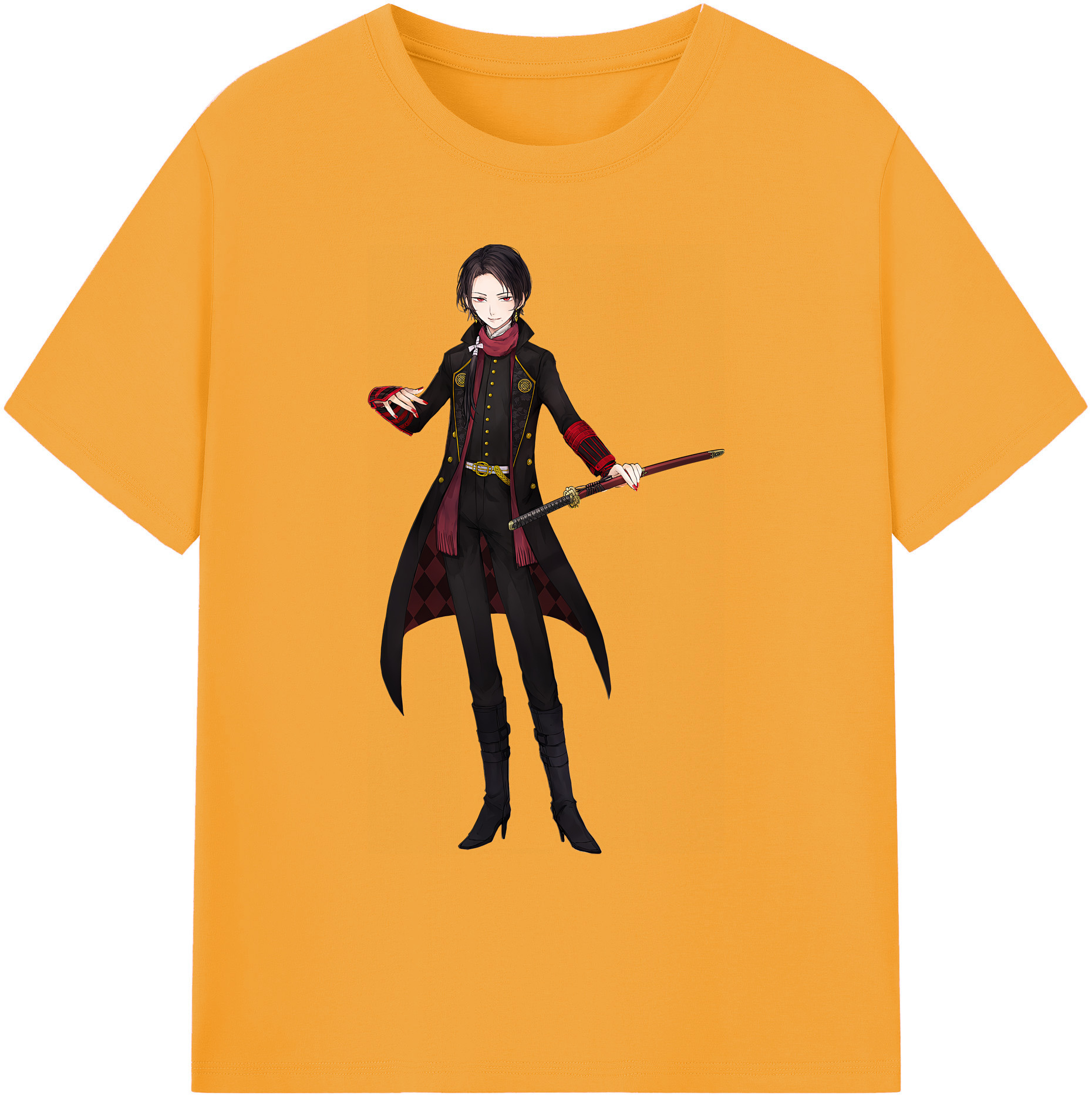 （画像用） 刀剣乱舞 Touken Ranbu 綿100％ メンズ半袖Tシャツ｜肌触りやわらか＆通気性