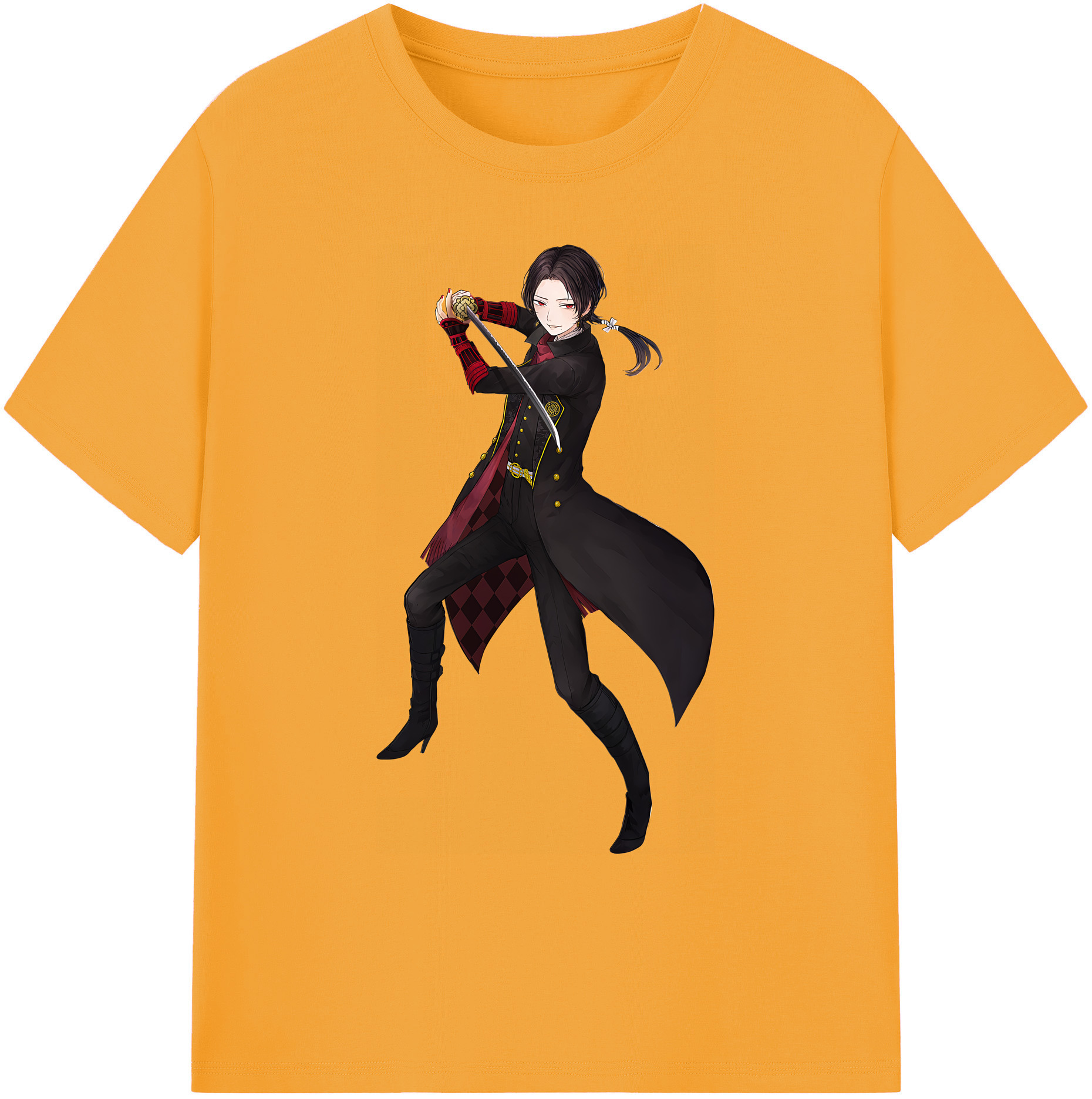 （画像用） 刀剣乱舞 Touken Ranbu 綿100％ メンズ半袖Tシャツ｜肌触りやわらか＆通気性