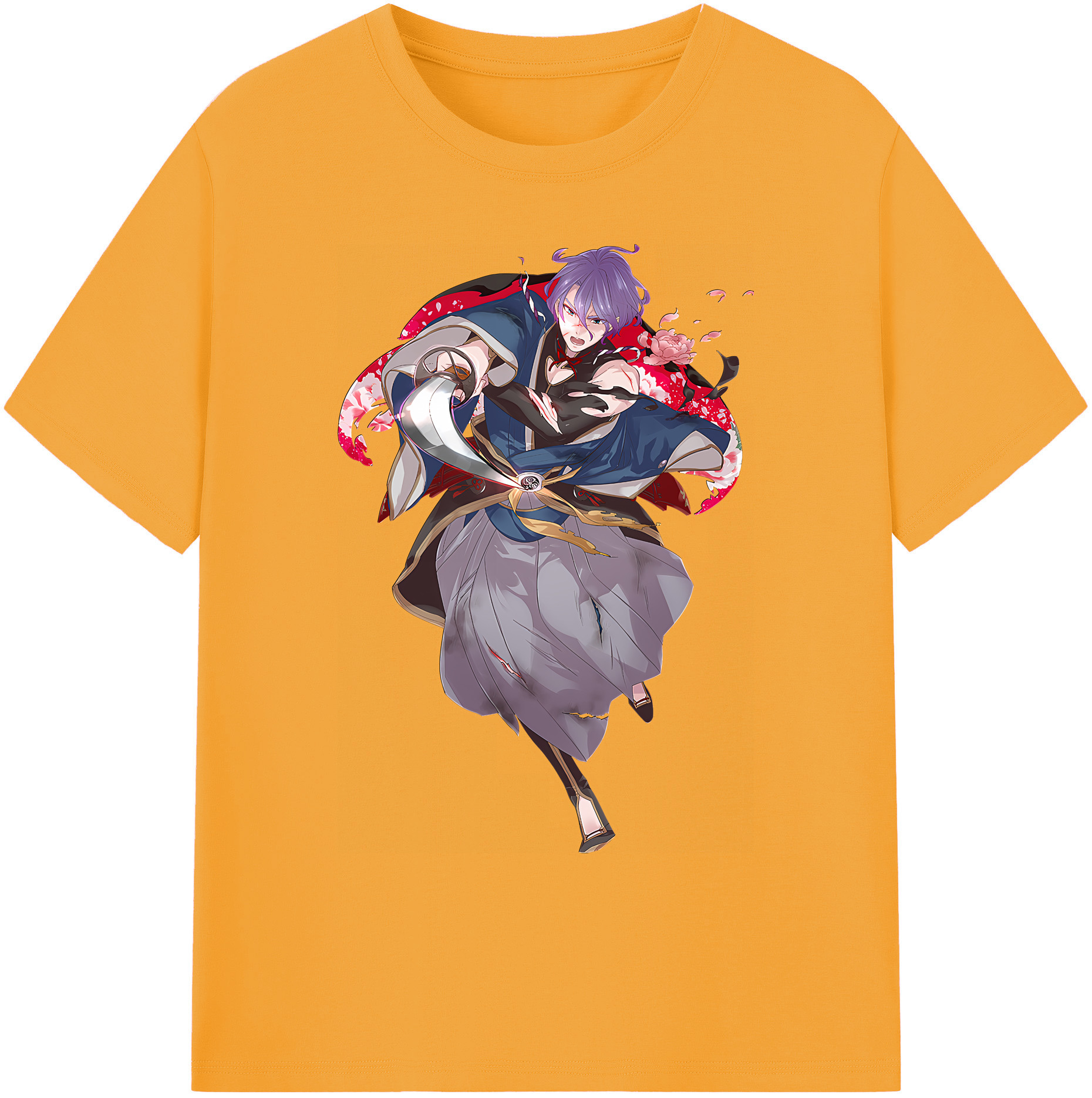 （画像用） 刀剣乱舞 Touken Ranbu 綿100％ メンズ半袖Tシャツ｜肌触りやわらか＆通気性