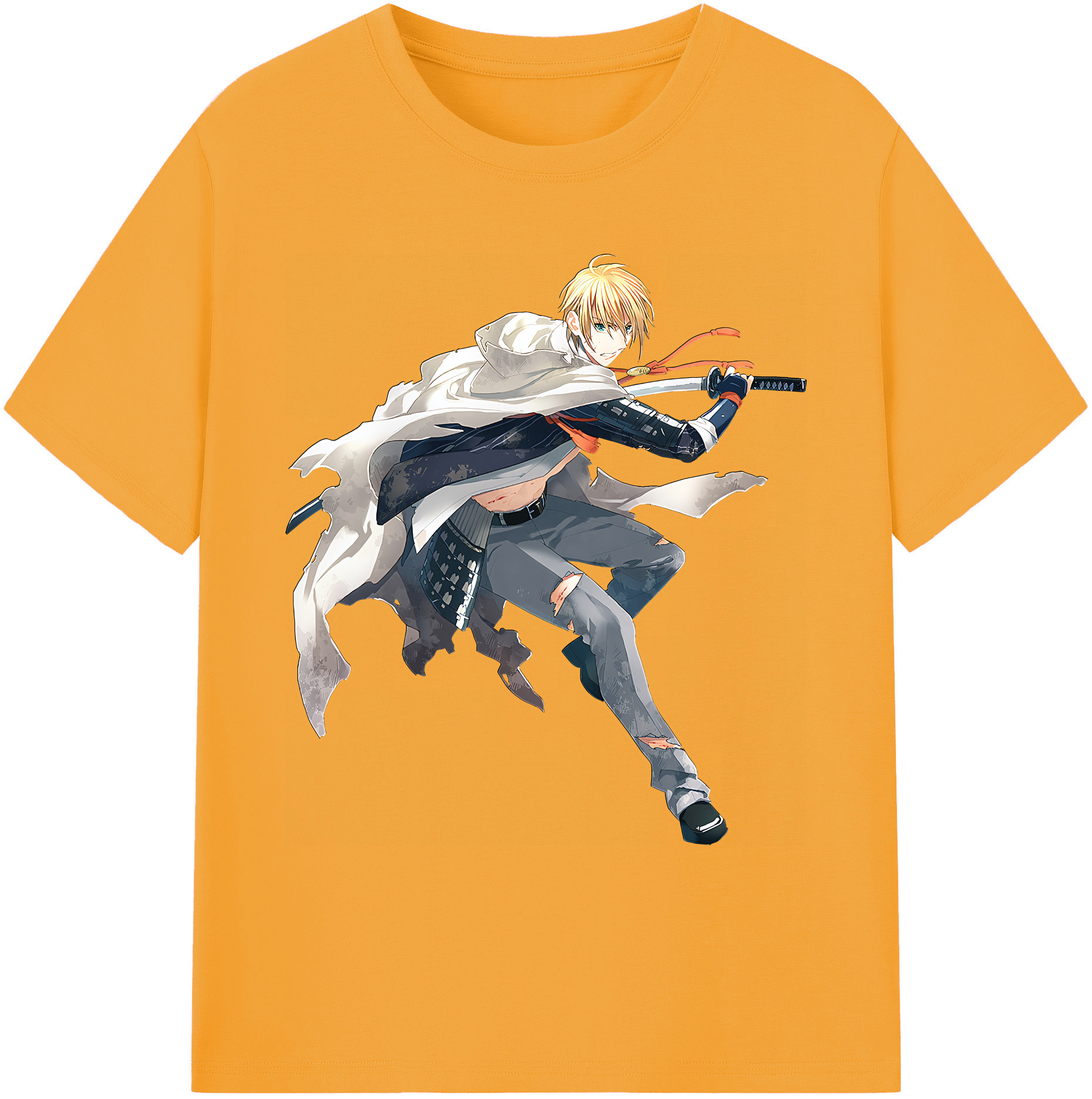 （画像用） 刀剣乱舞 Touken Ranbu 綿100％ メンズ半袖Tシャツ｜肌触りやわらか＆通気性