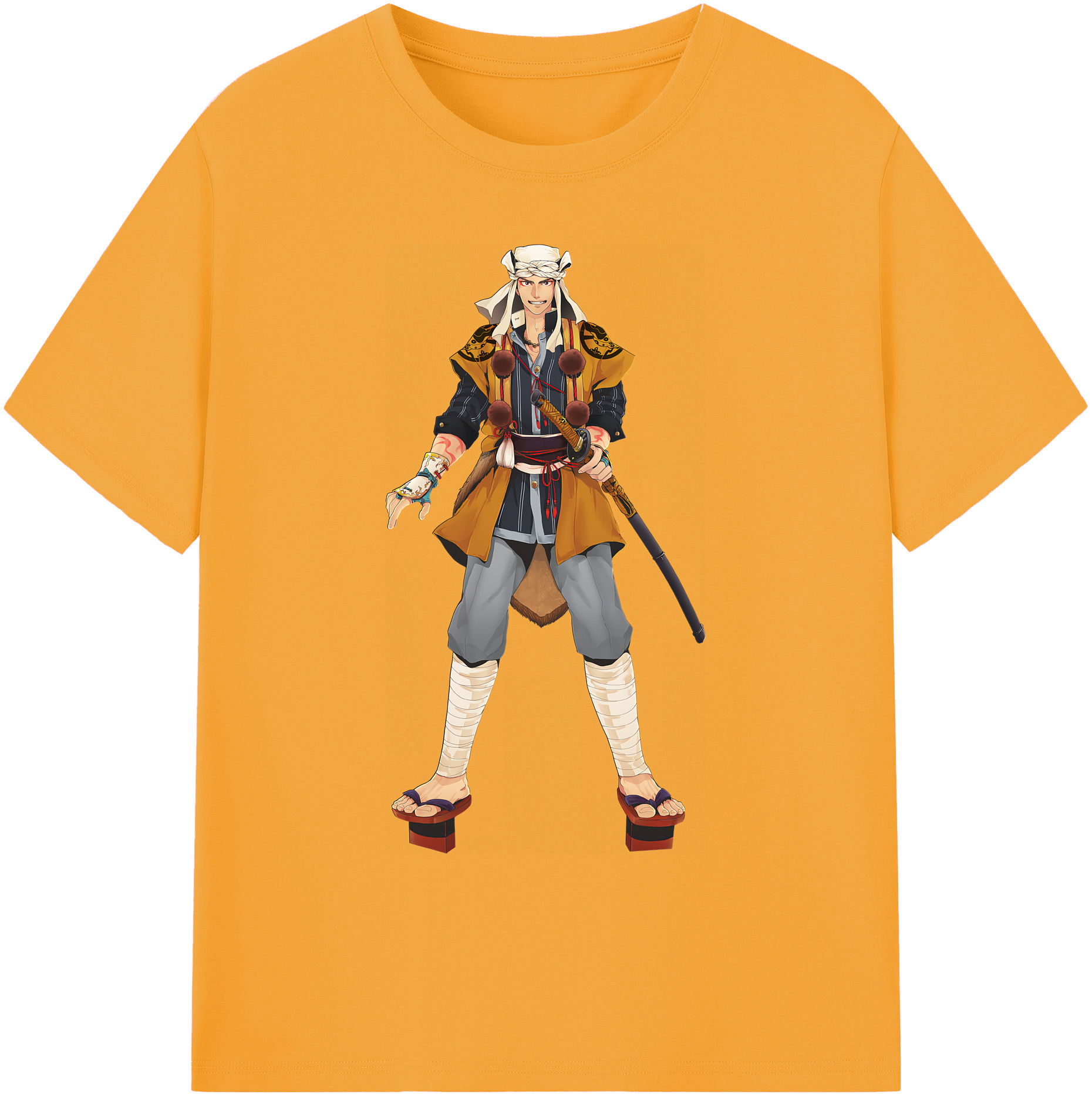 （画像用） 刀剣乱舞 Touken Ranbu 綿100％ メンズ半袖Tシャツ｜肌触りやわらか＆通気性
